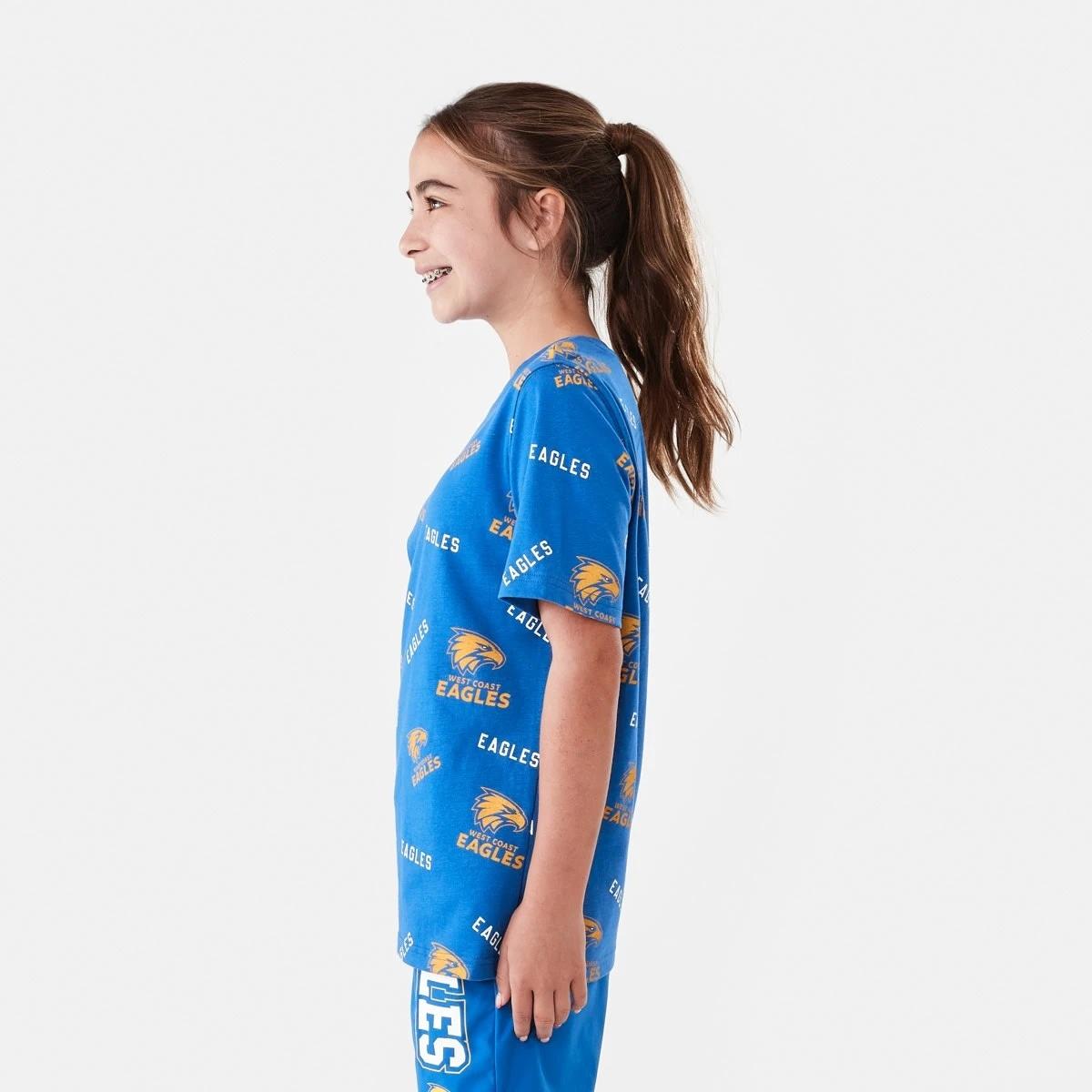 2 Official AFL Kids All Over Print T-shirt West Coast, 2 of 10