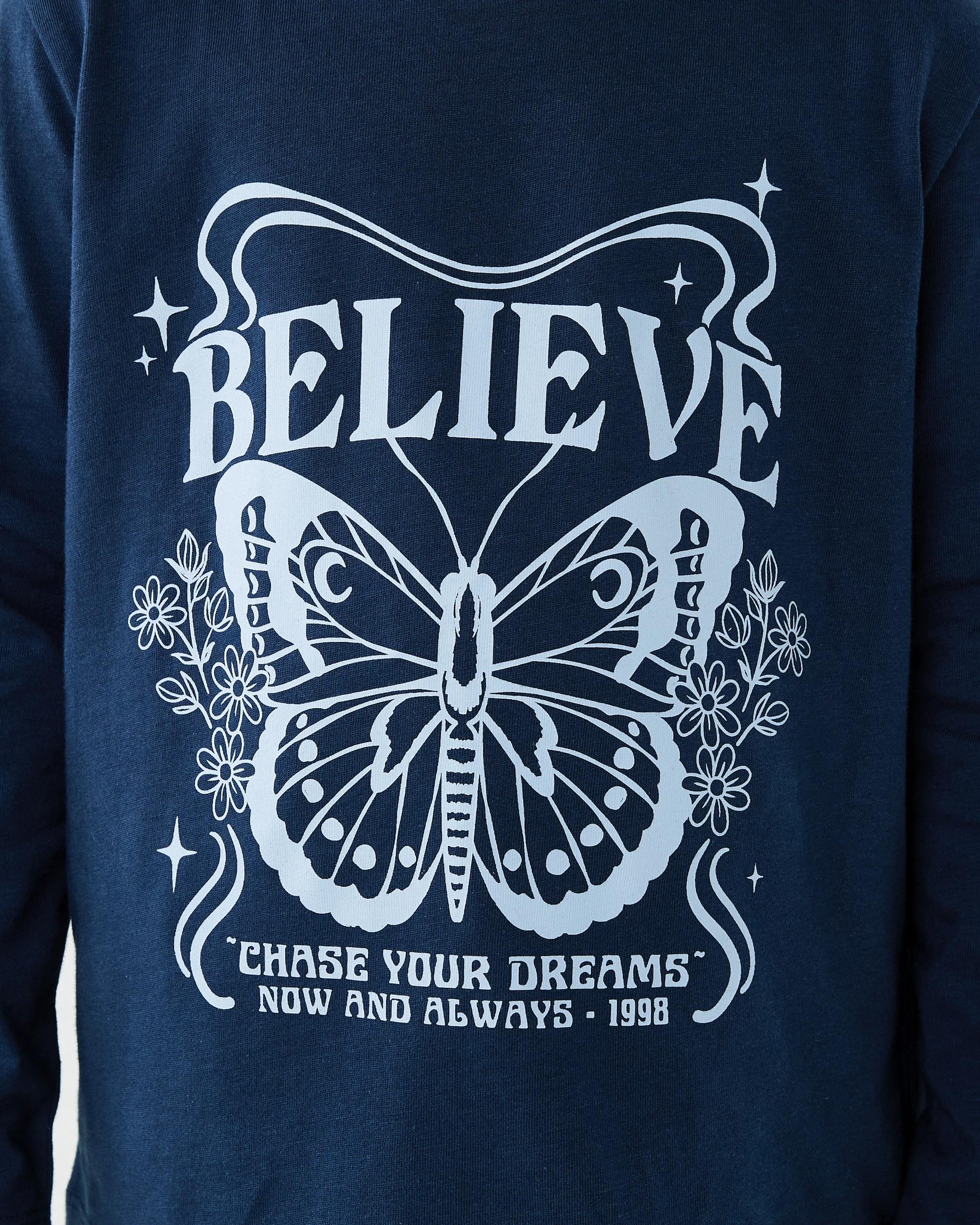 5 Print T-shirt Blu Btrfly, 5 of 7