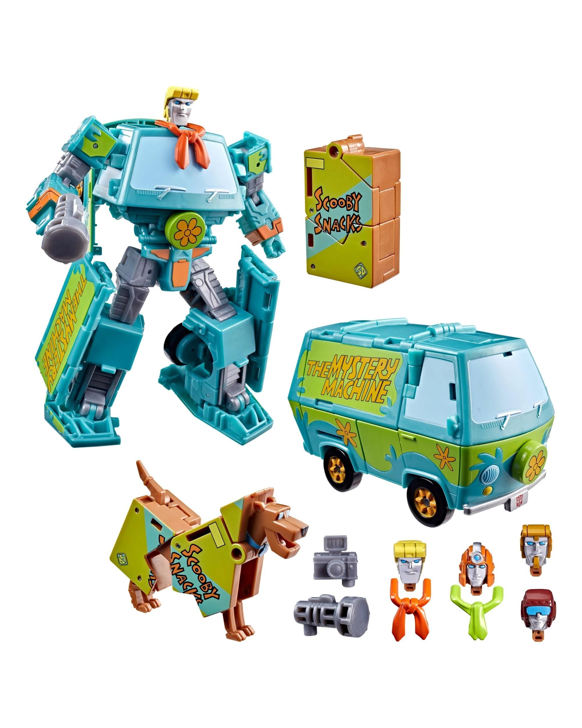 2 Transformers Collaborative Transformers x Scooby Doo Mysterious Prime and Automutt Action Figure, 2 of 8