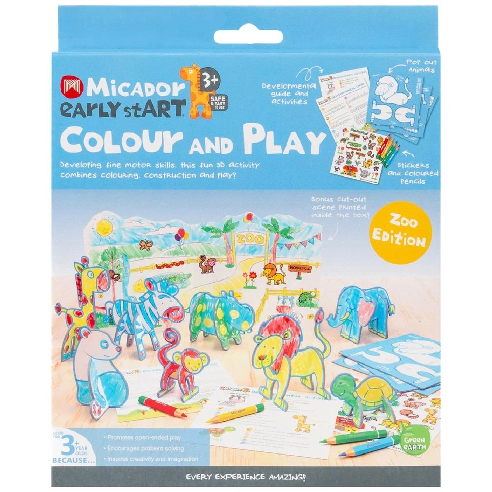 1 Micador early stART Colour and Play Zoo Edition, 1 of 9