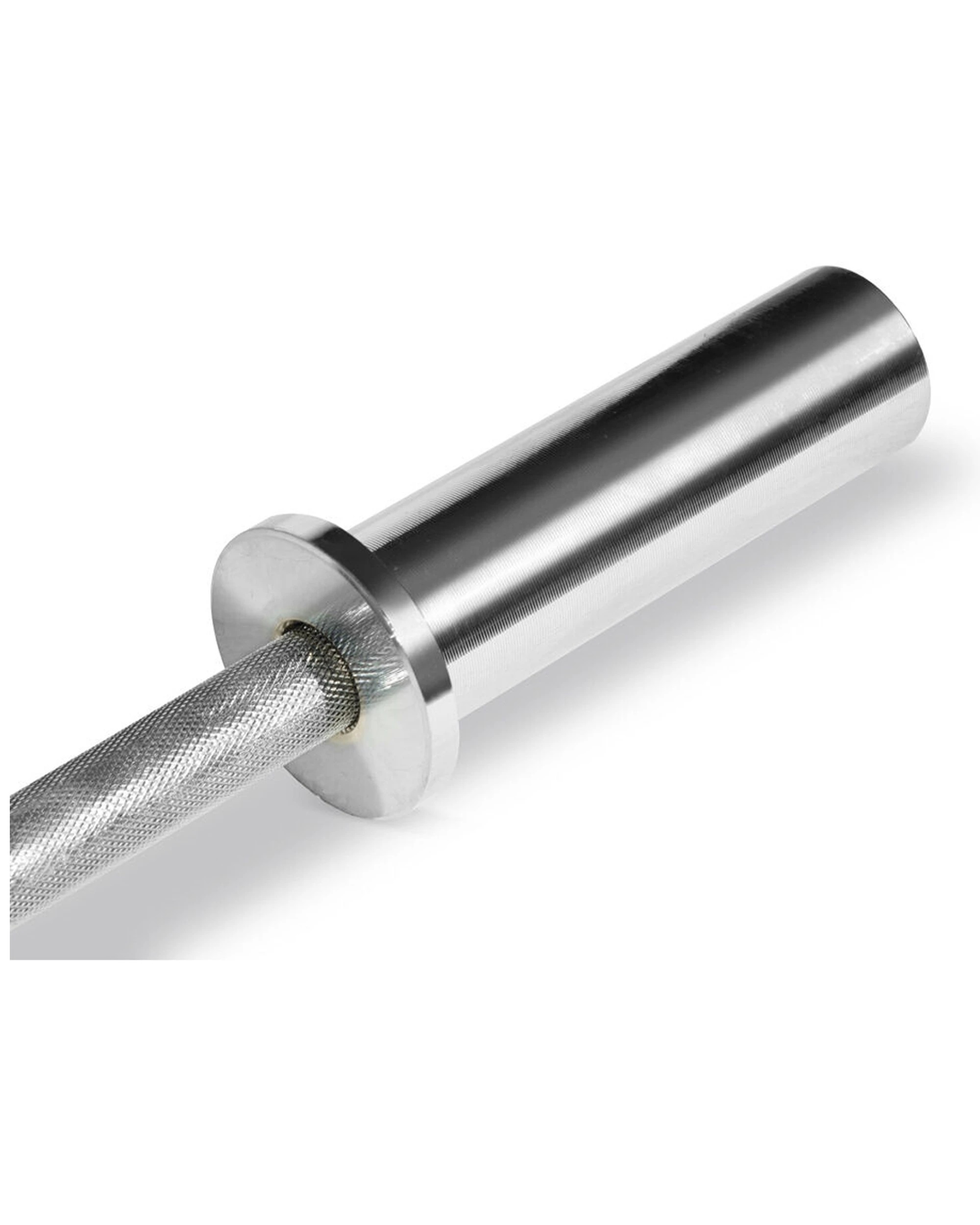 2 Bodyworx Olympic Dumbbell Handle V2 20 Inch 50mm Ends 80kg Capacity Steel - Silver, 2 of 3