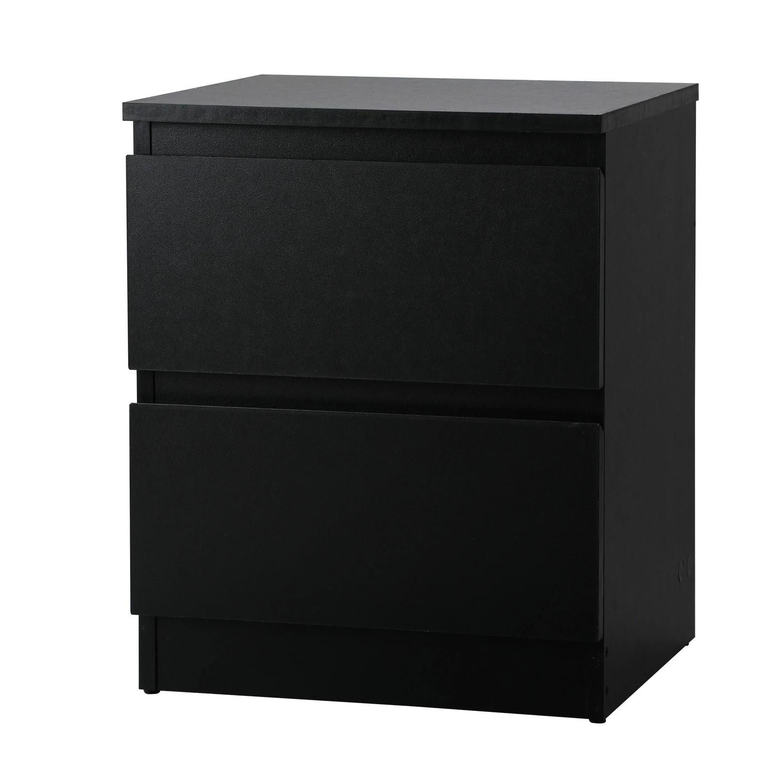 1 Oikiture Bedside Table Nightstand 2 Drawers Side End Table Storage Cabinet
 - Black, 1 of 10