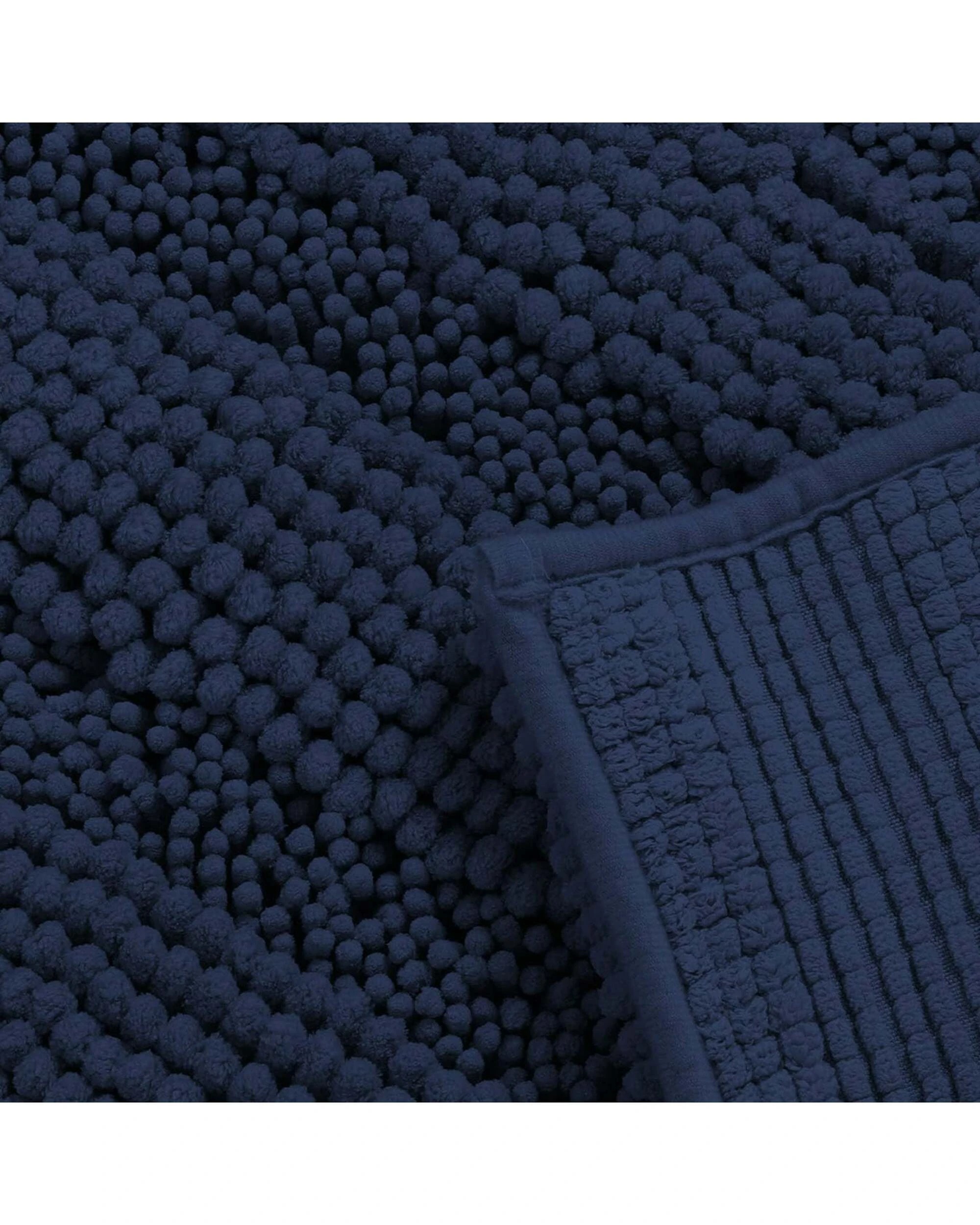 Smarcute Chenille Non-slip Bath Mat - 119x43cm - Blue - Kmart