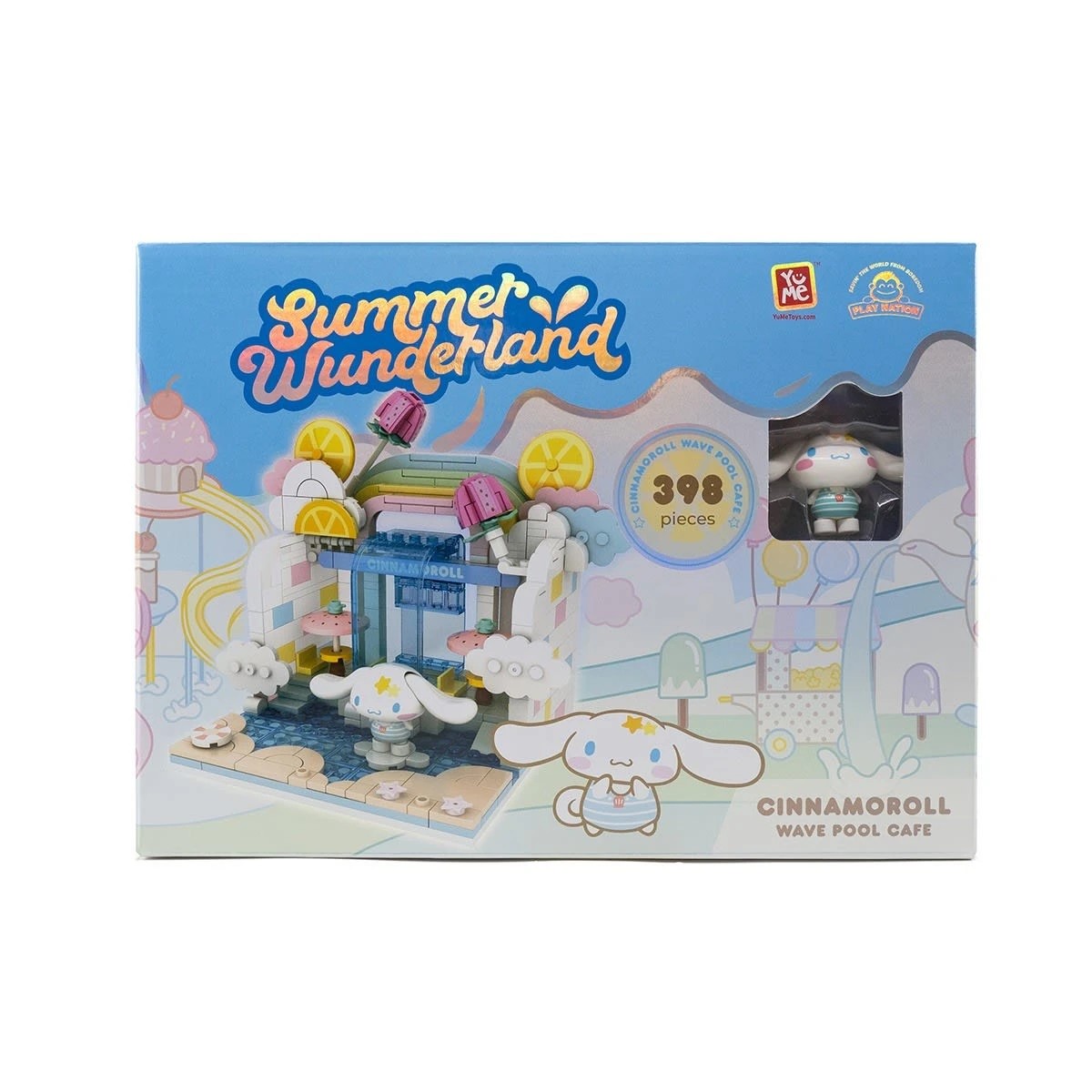 2 Hello Kitty and Friends YuMe Blocks: Summer Wunderland Series Cinnamoroll Wave Pool Cafe, 2 of 6