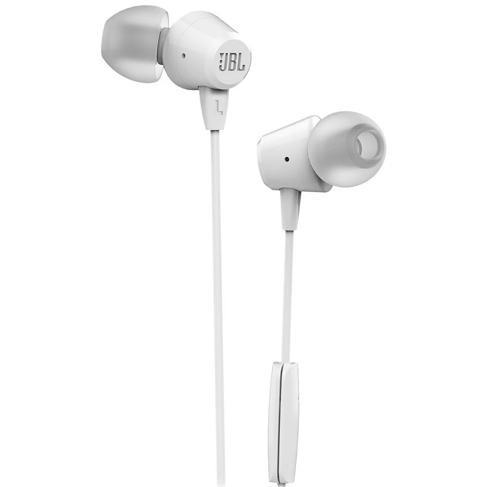 1 JBL C50HI Wired Earphones White, 1 of 3