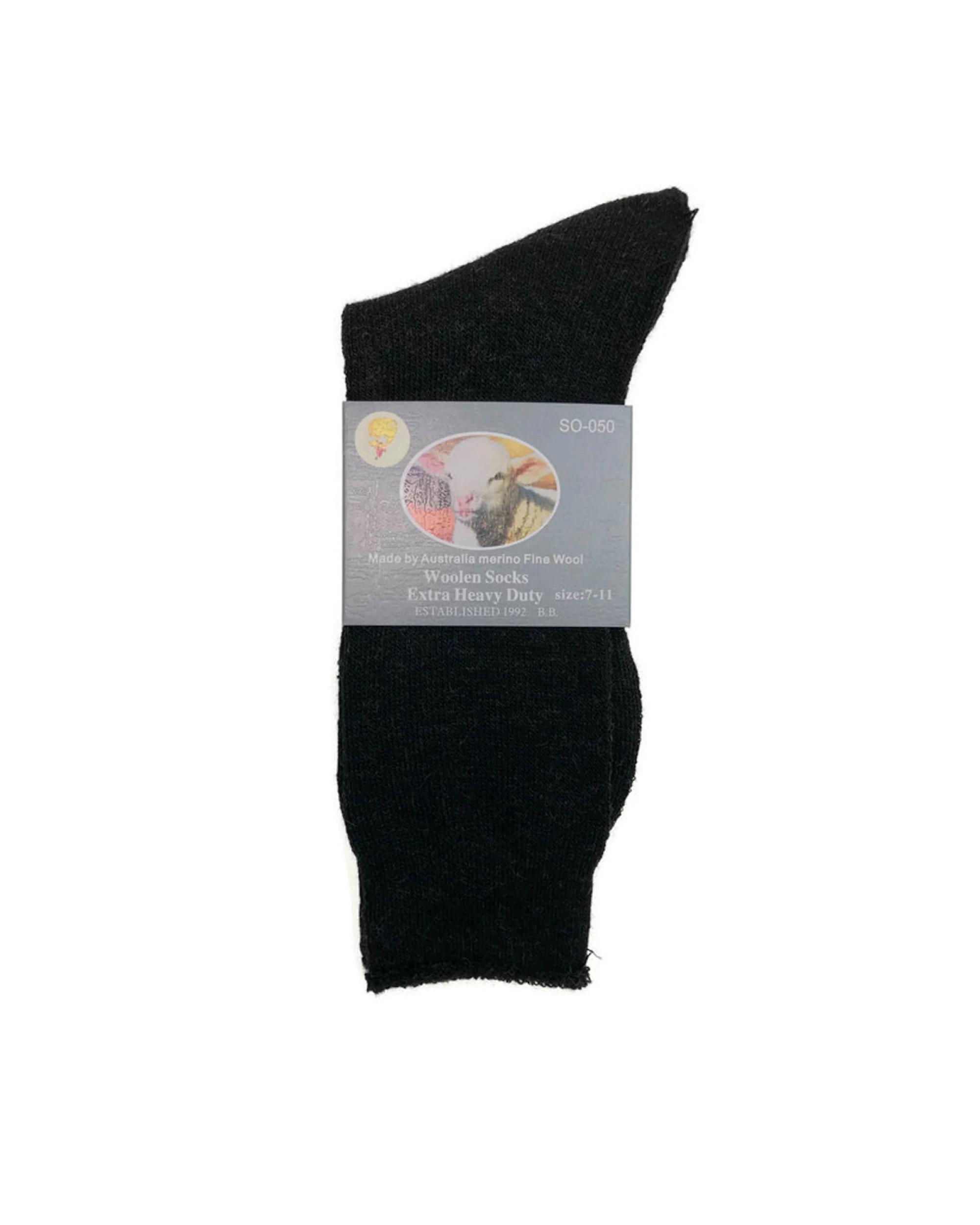 2 BR Home 6 Pairs Mens Merino Wool Blend Work Socks in Black 11-14 , 2 of 3