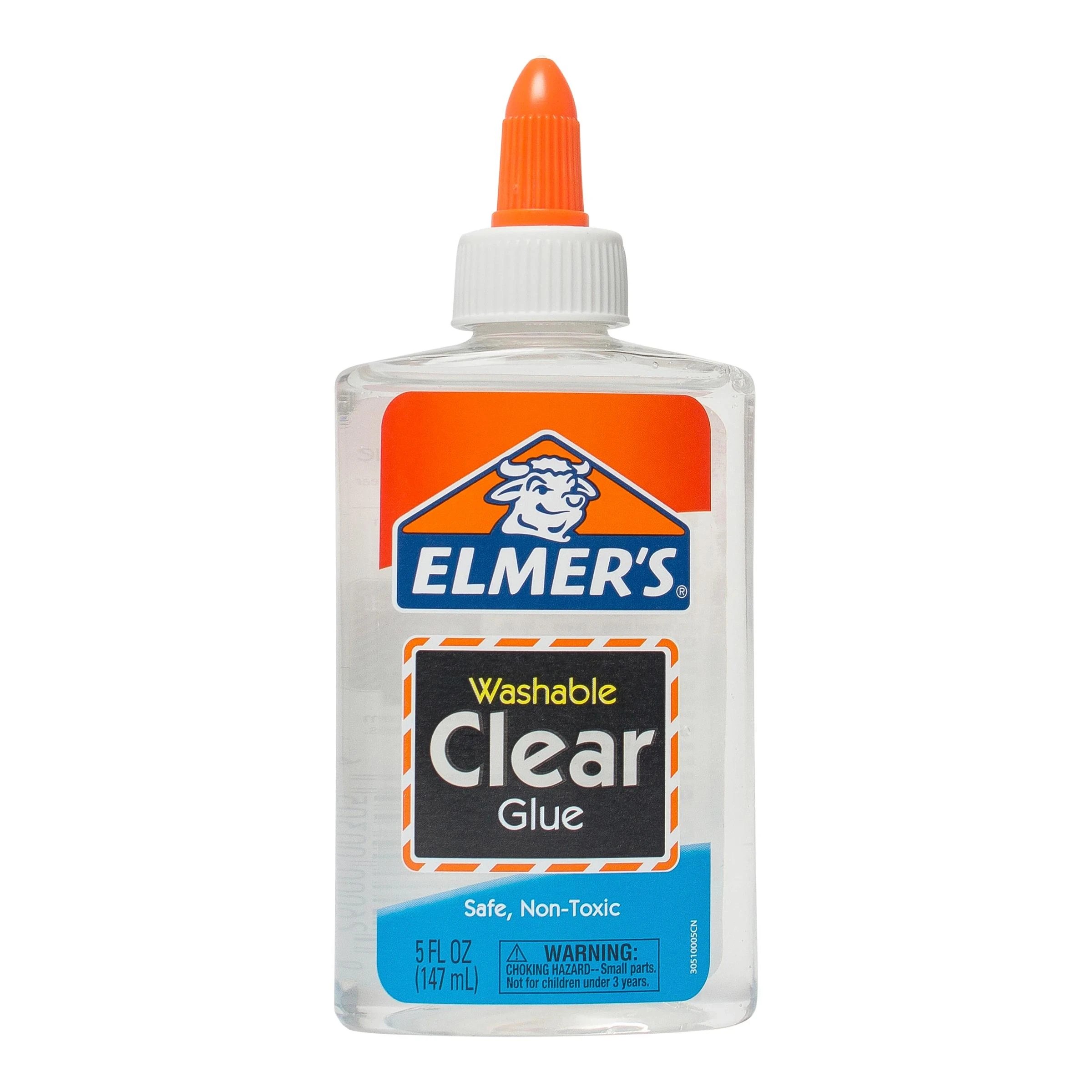 1 Elmer's Clear Liquid School Glue 147ml - White, 1 of 9