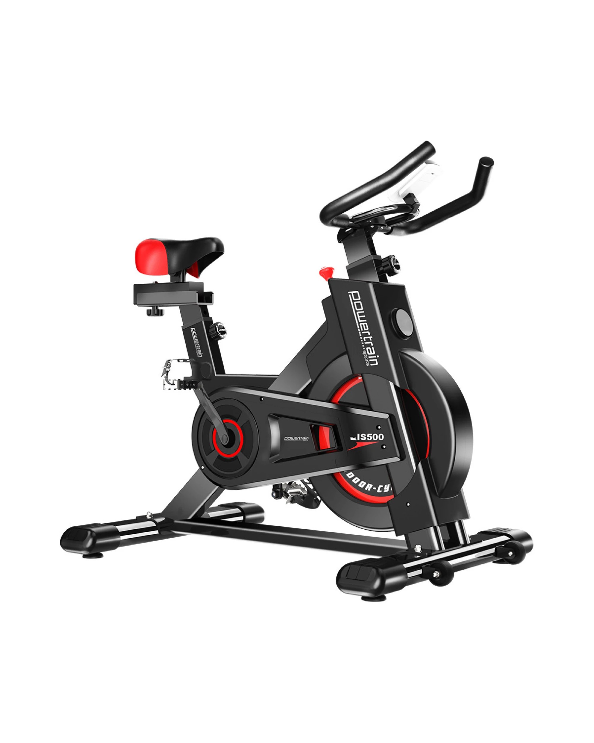 1 Powertrain IS-500 Heavy-Duty Exercise Spin Bike Electroplated, 1 of 9