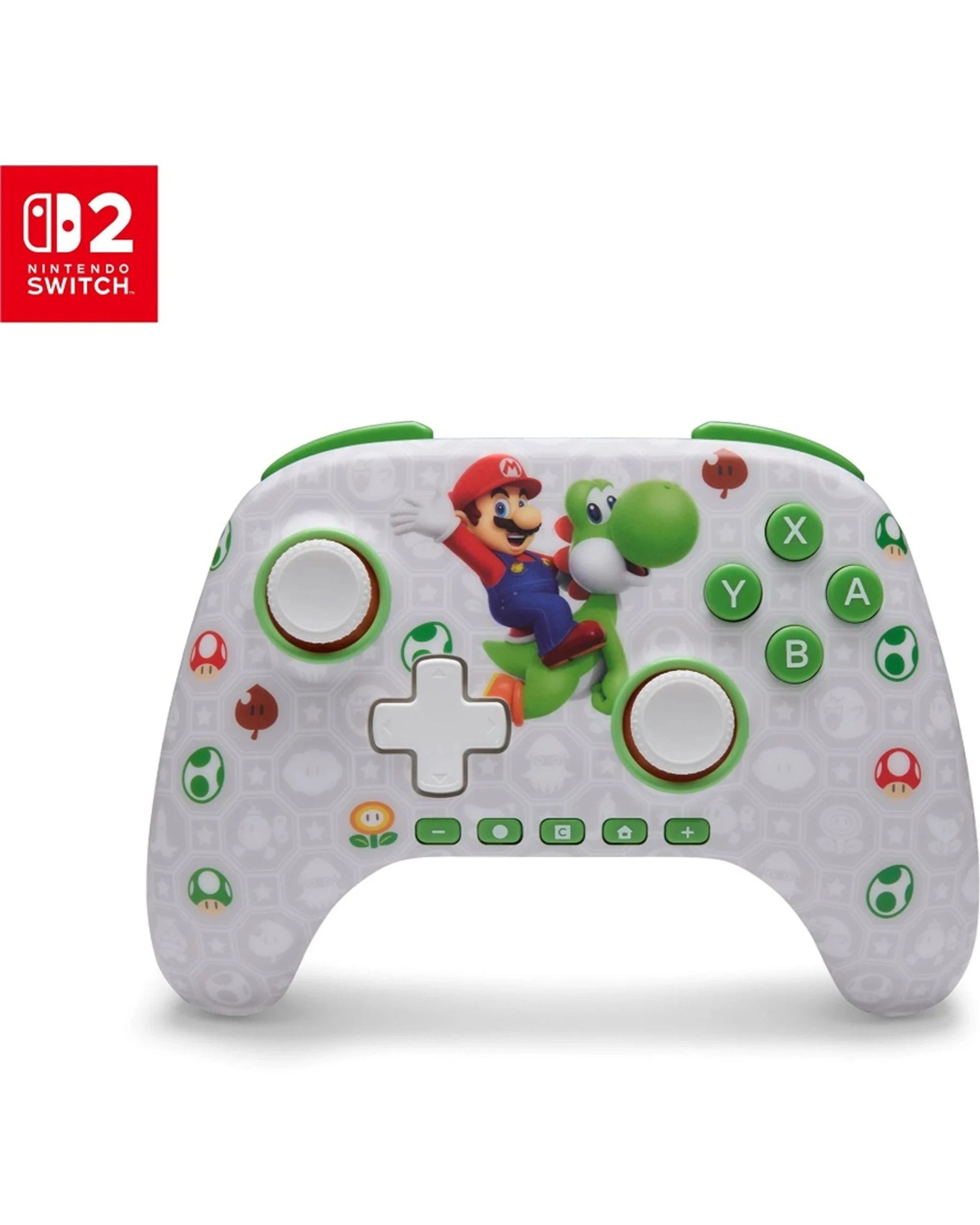 2 PowerA Nintendo Switch 2 Advantage Bluetooth Wireless Gaming Controller Mario & Yoshi - Multi, 2 of 7