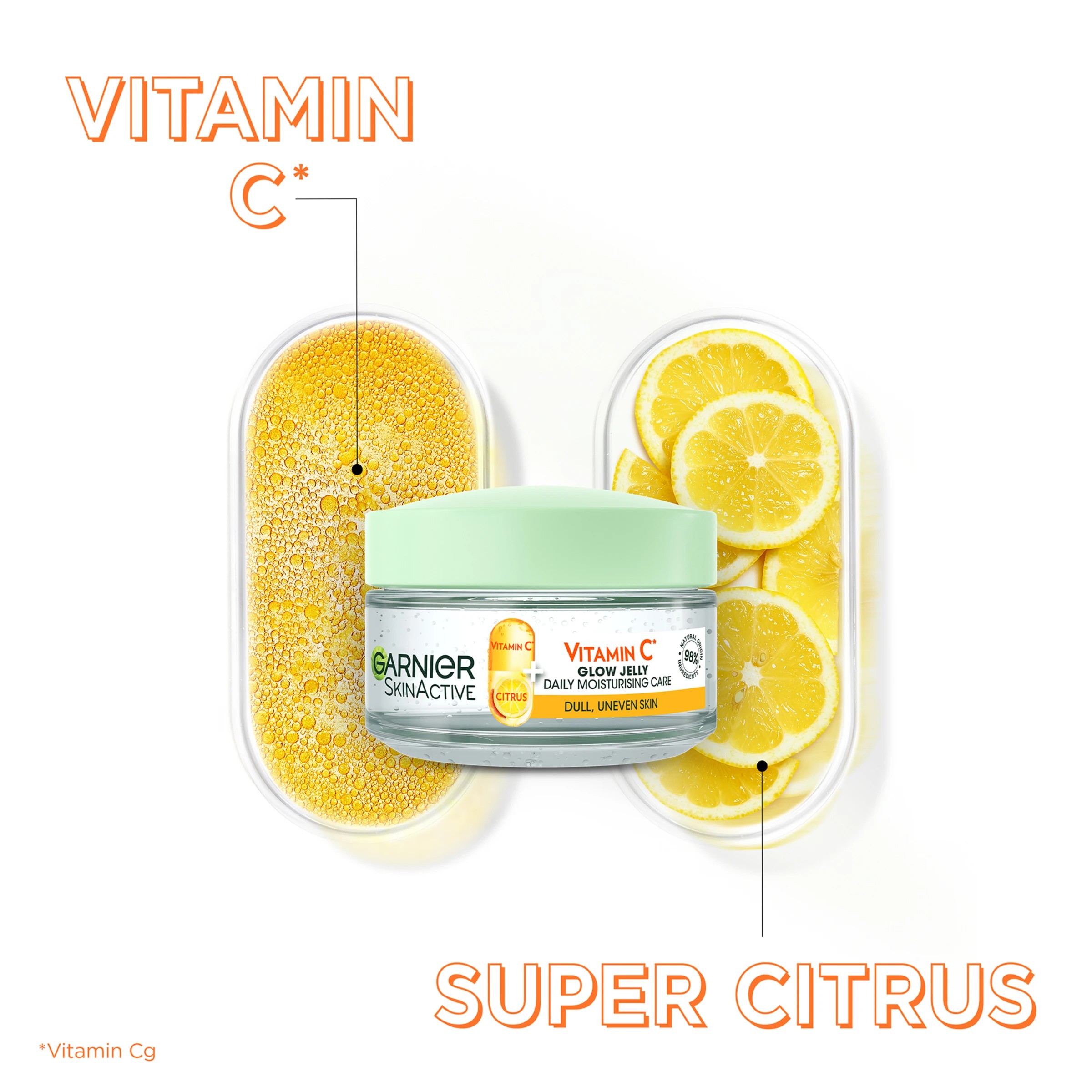 2 Garnier SkinActive Glow Jelly Moisturiser 50ml - Vitamin C and Citrus Extract, 2 of 6