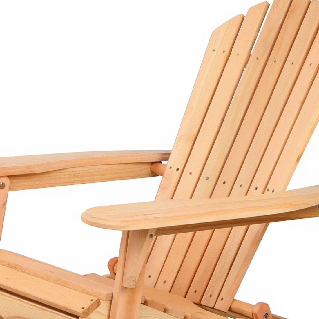 9 Gardeon Adirondack Outdoor Chairs - Natural, 9 of 10