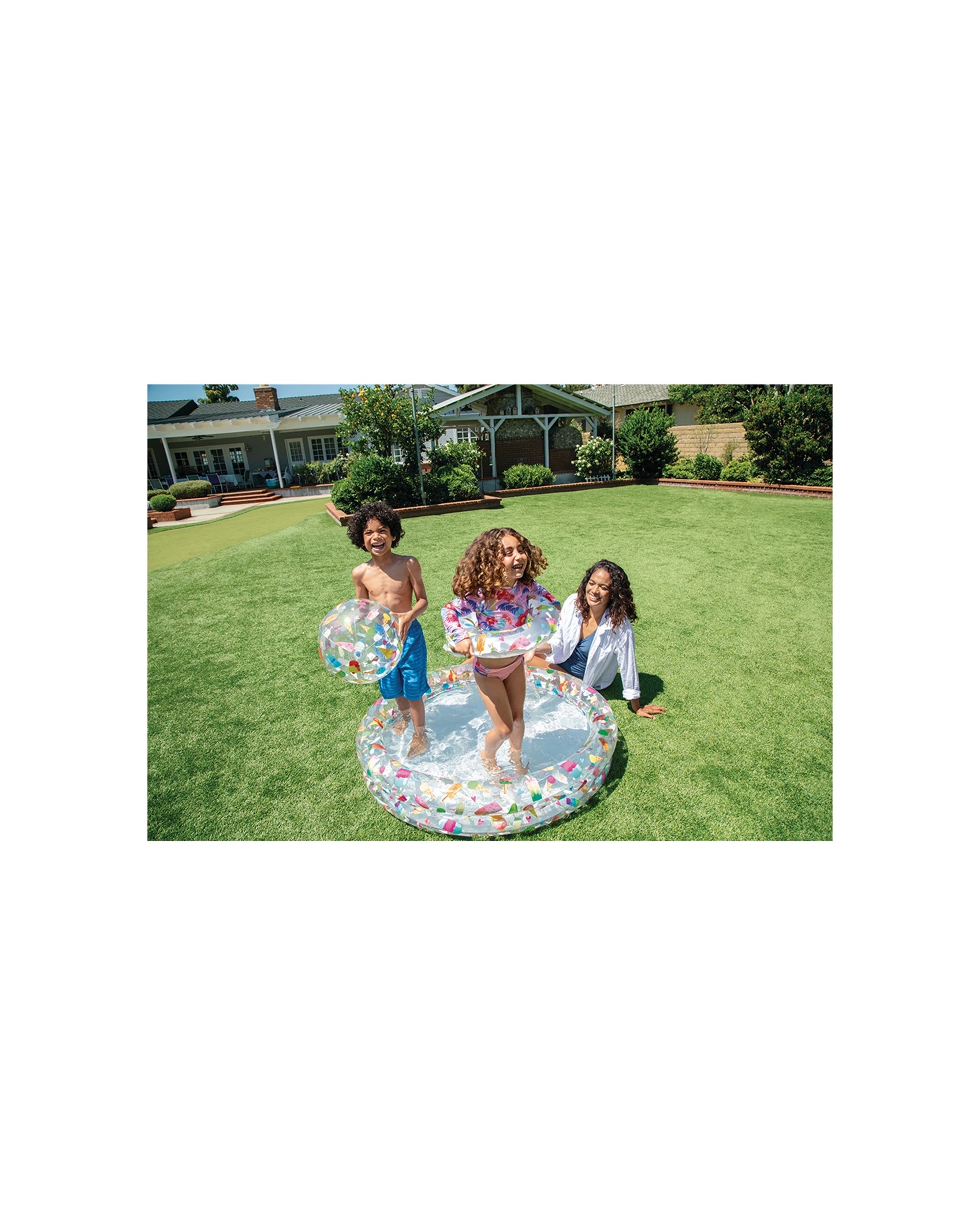 7 Intex Ice Pop Vinyl Inflatable Pool Ball Ring Set - Multi, 7 of 7
