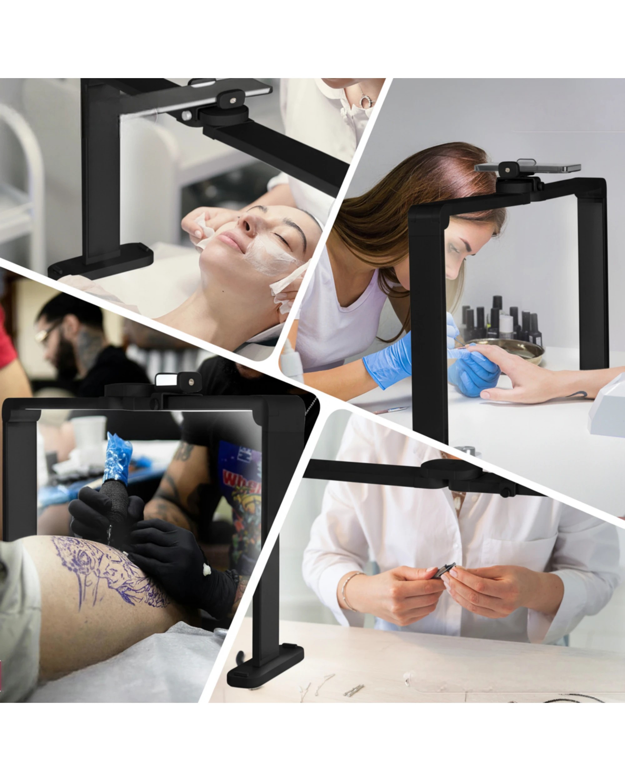 8 Advwin Foldable Nail Tech Lamp for Desk - Black, 8 of 8