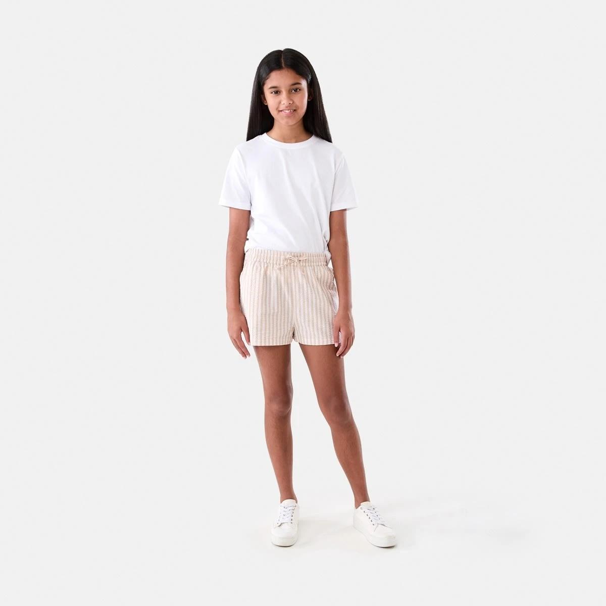 5 Relaxed Stripe Shorts BEIGE STRIPES, 5 of 6