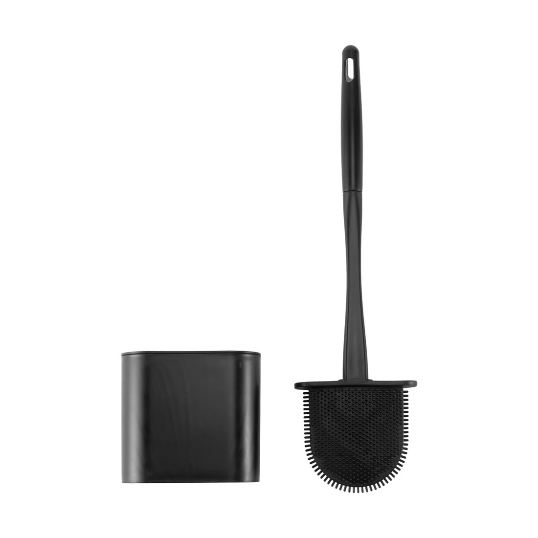 1 Flexible Toilet Brush - Black, 1 of 9