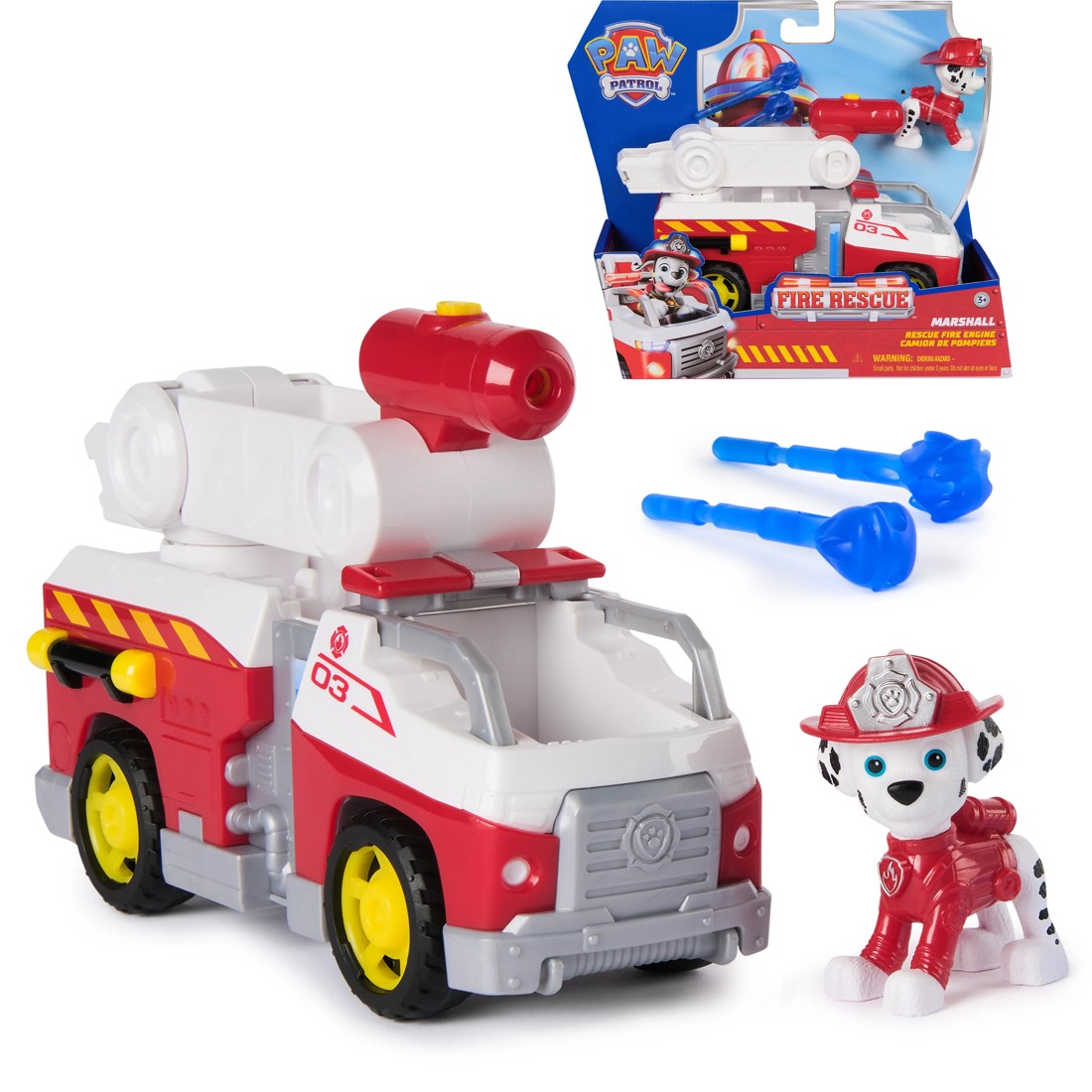 1 PAW Patrol Fire Rescue: Marshall Rescue Fire Engine, 1 of 10