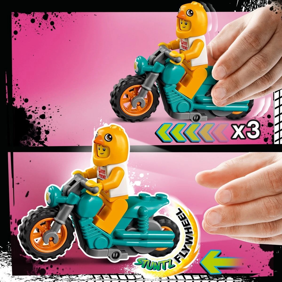 4 LEGO City Stunt Chicken Stunt Bike 60310, 4 of 8
