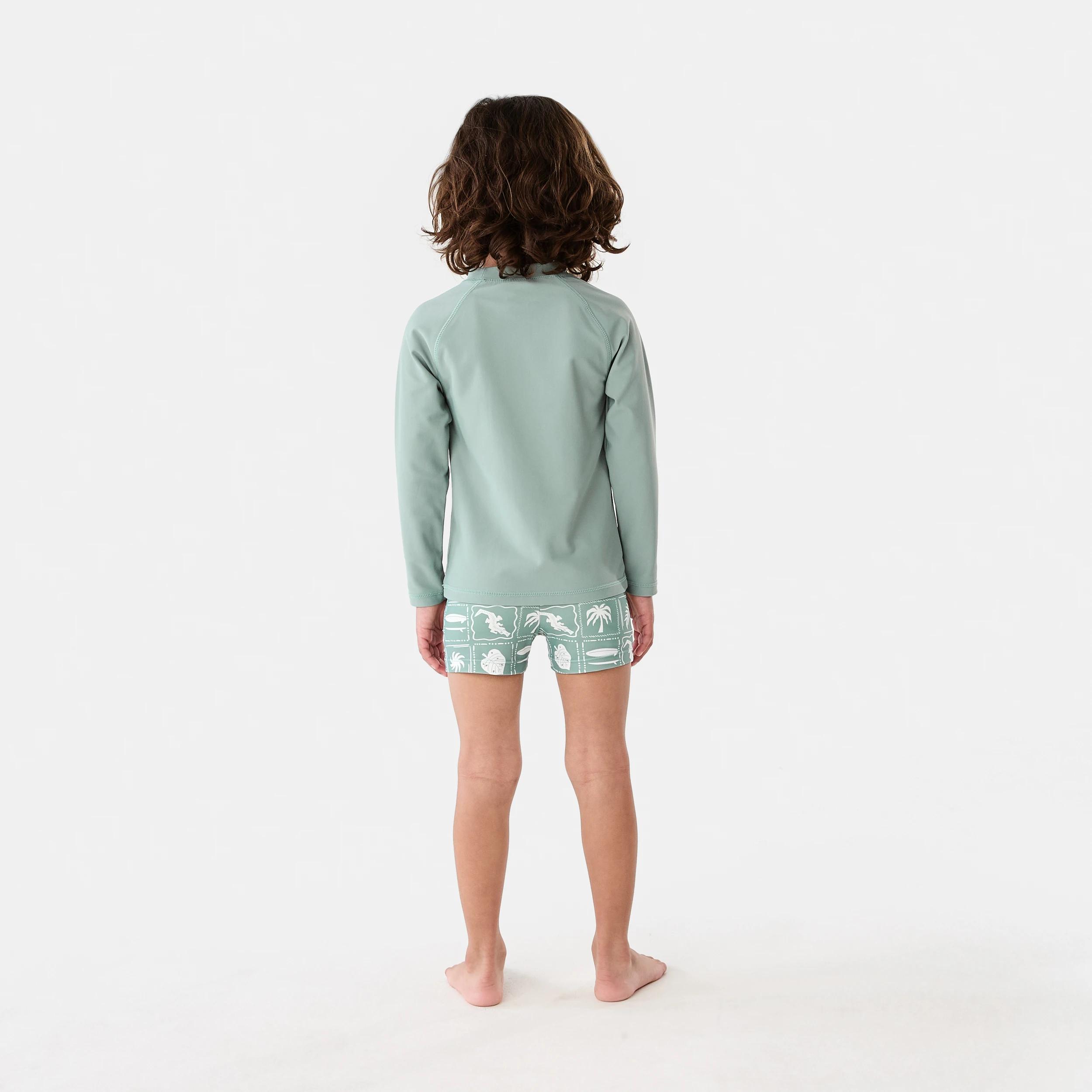 7 Long Sleeve Swim Set SURF ICON TILE GREEN, 7 of 7