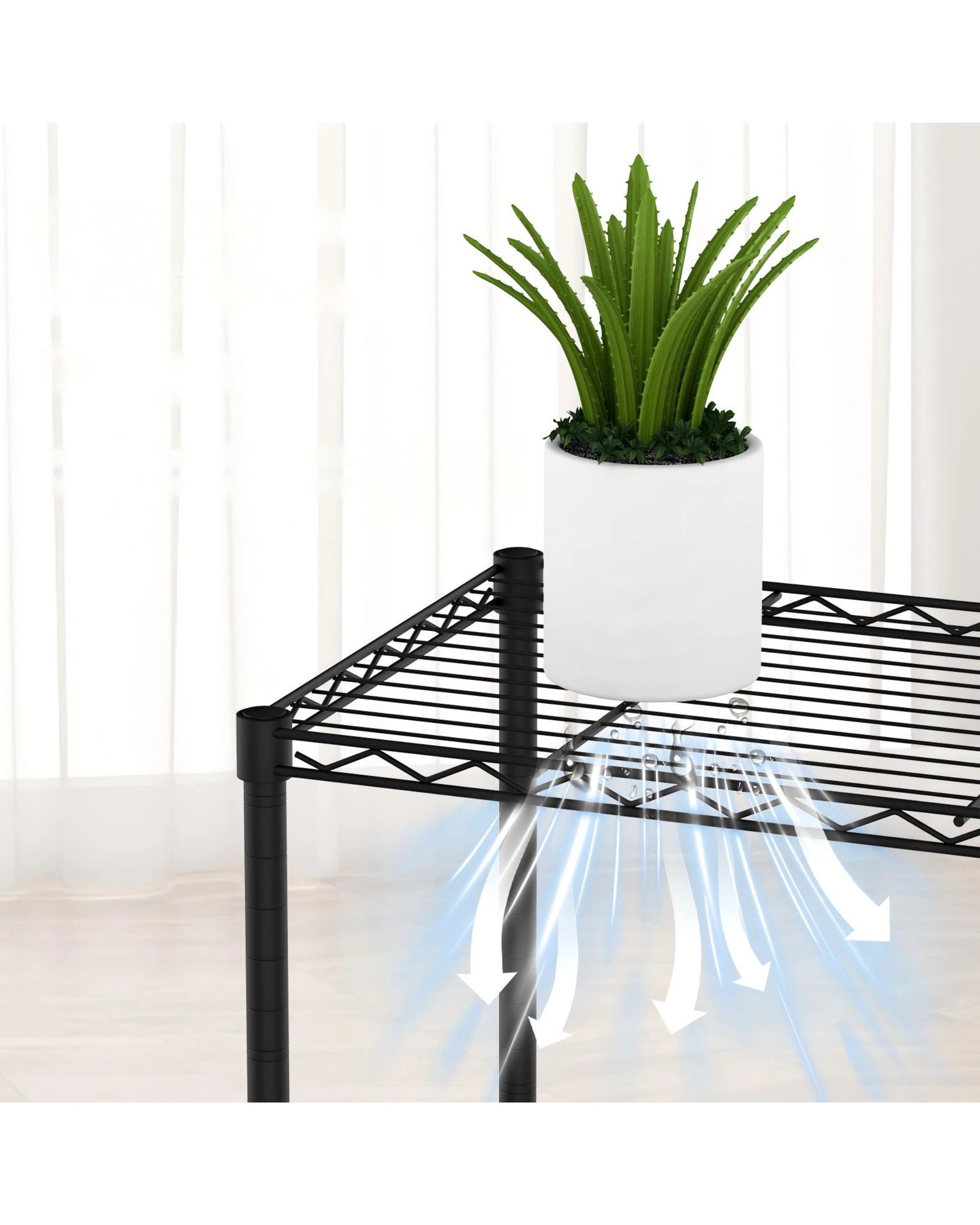 6 Advwin Plant Stand 3-Tier 2 Pack Outdoor Indoor Flower Pot Stands, 6 of 8