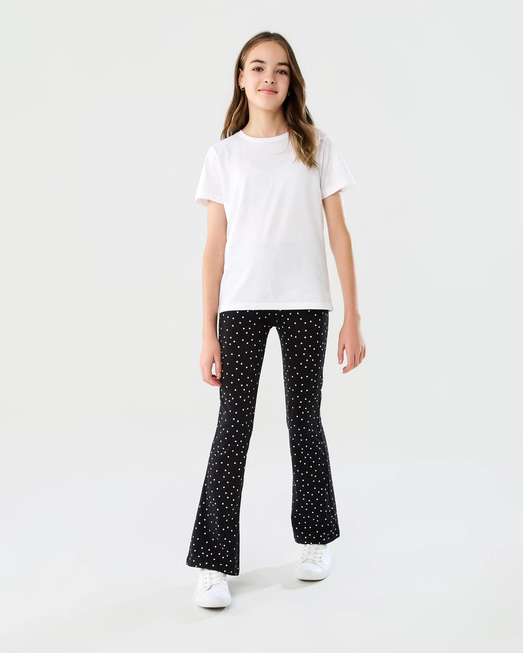 5 Print Flare Leggings Blck Spots, 5 of 6