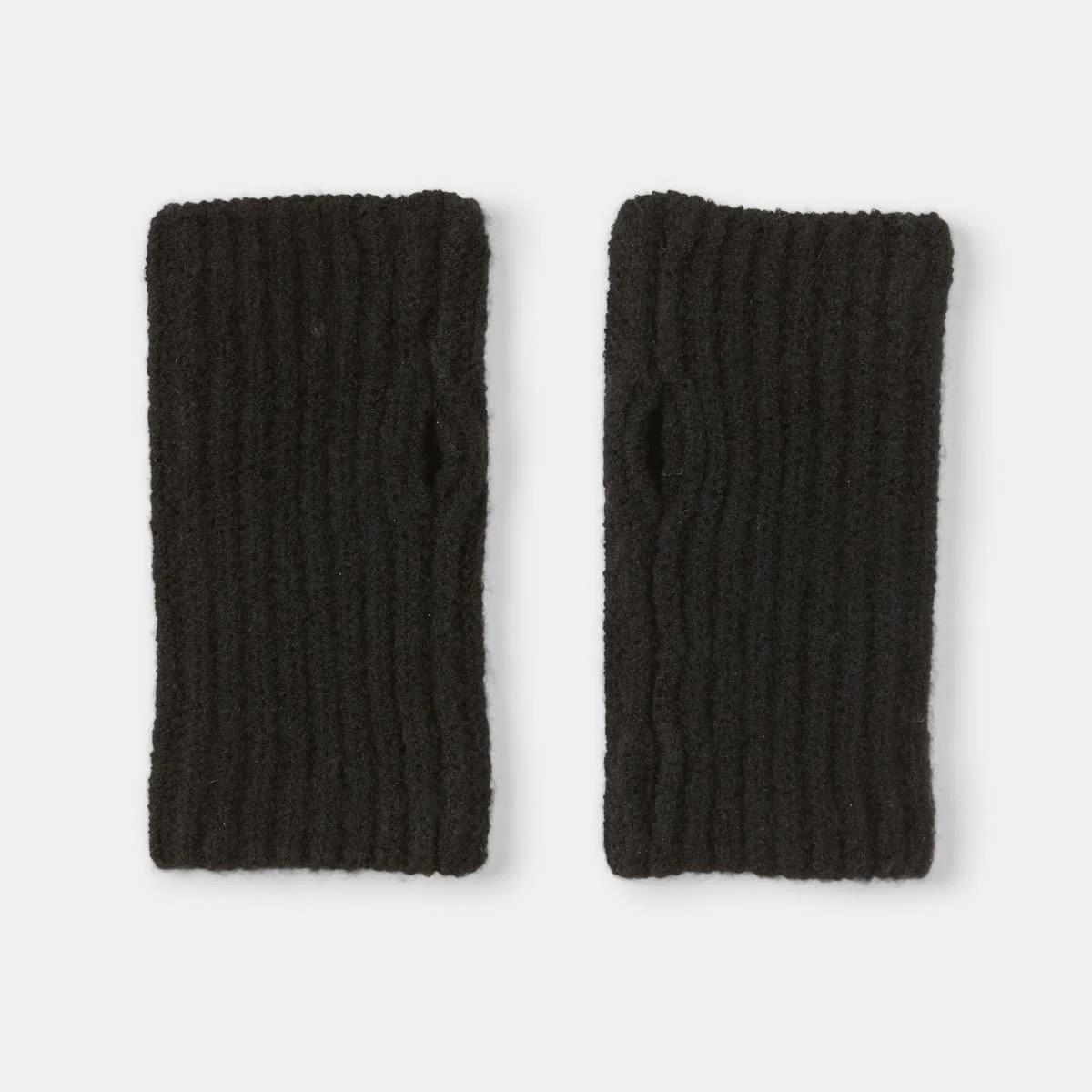 1 Rib Gloves Black, 1 of 3