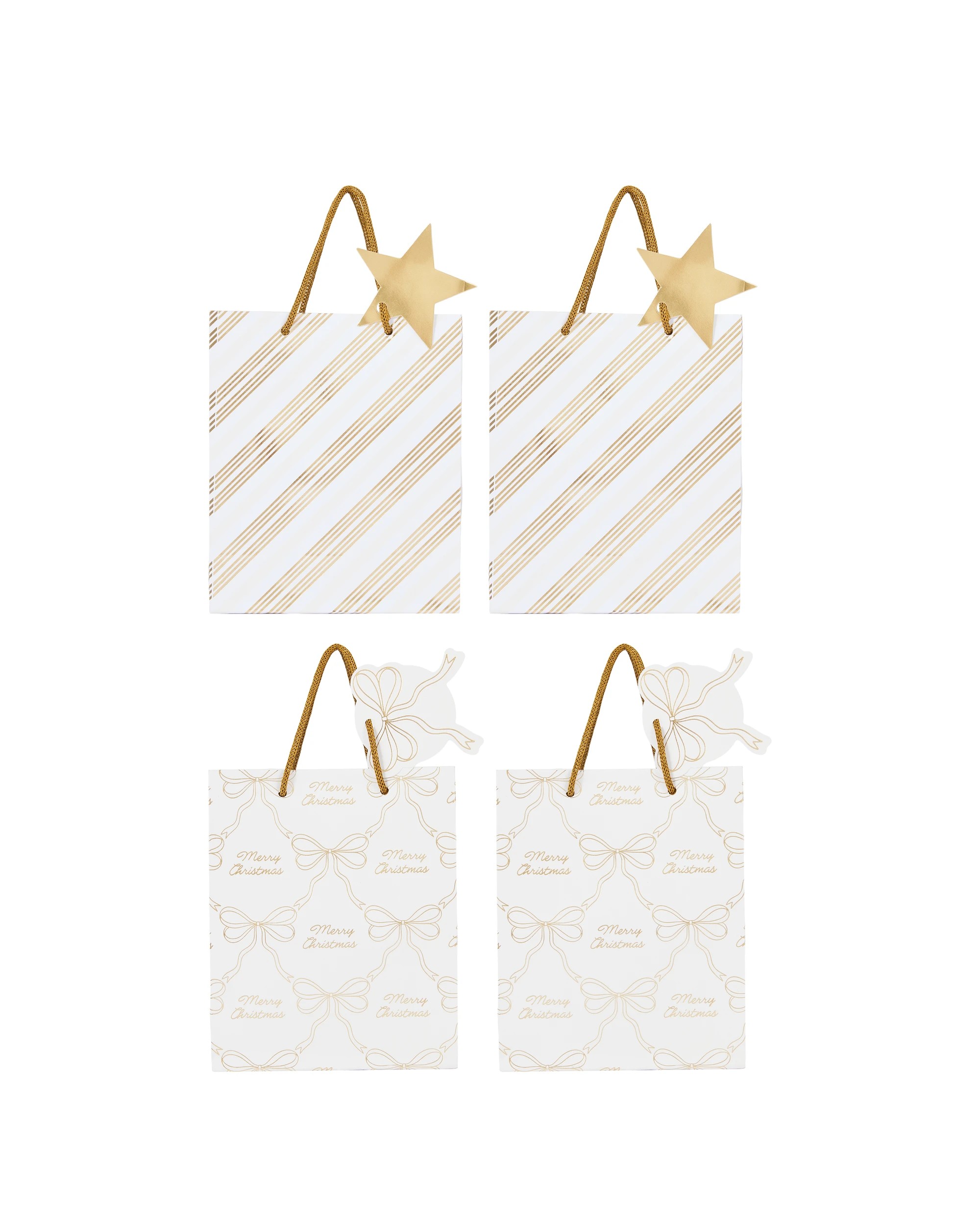 2 4 Pack Bows Small Gift Bags, 2 of 4