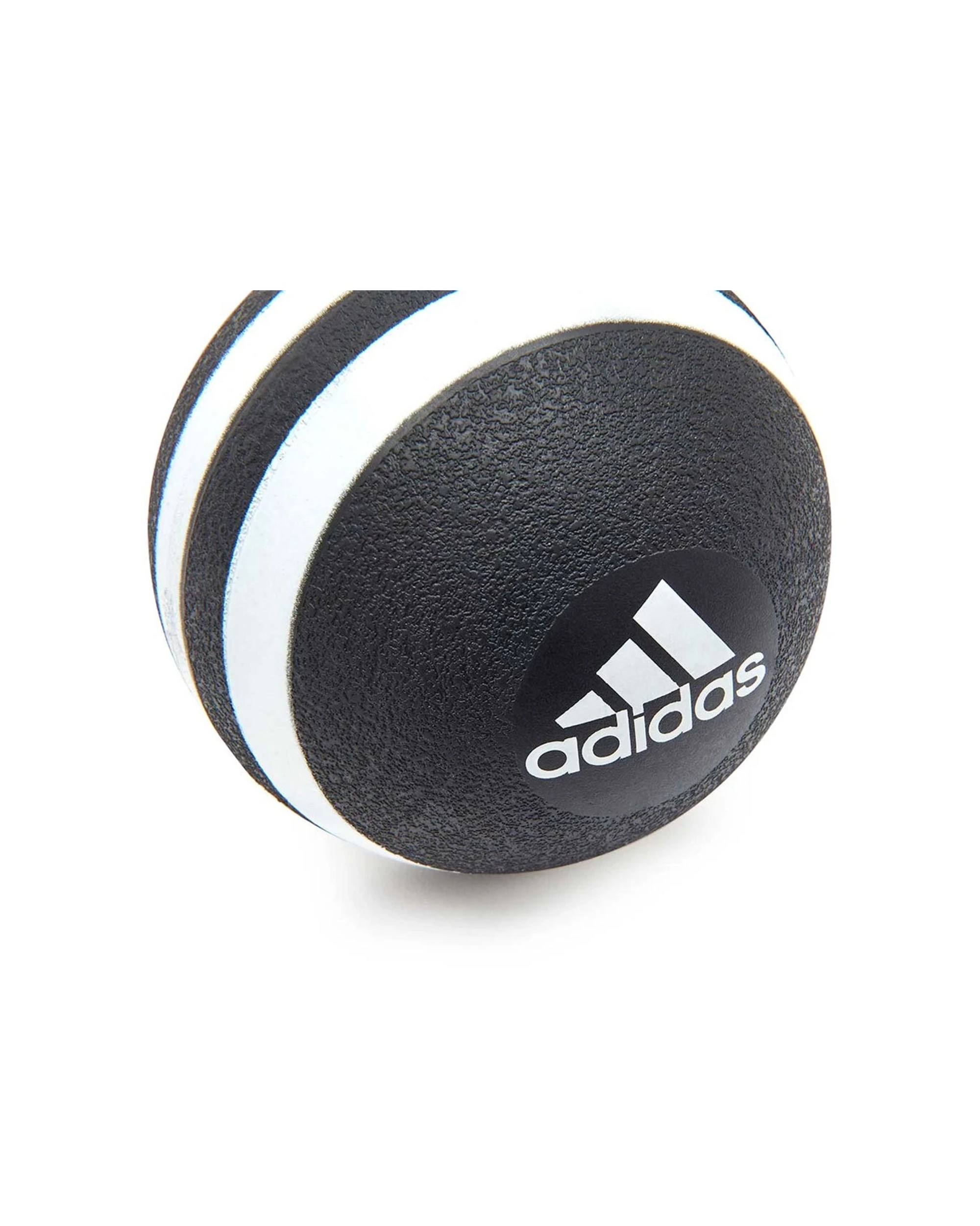 3 Adidas Massage Ball 8.3cm Cork Inner PU Outer Pain Relief Targeted Pressure - Black, 3 of 9