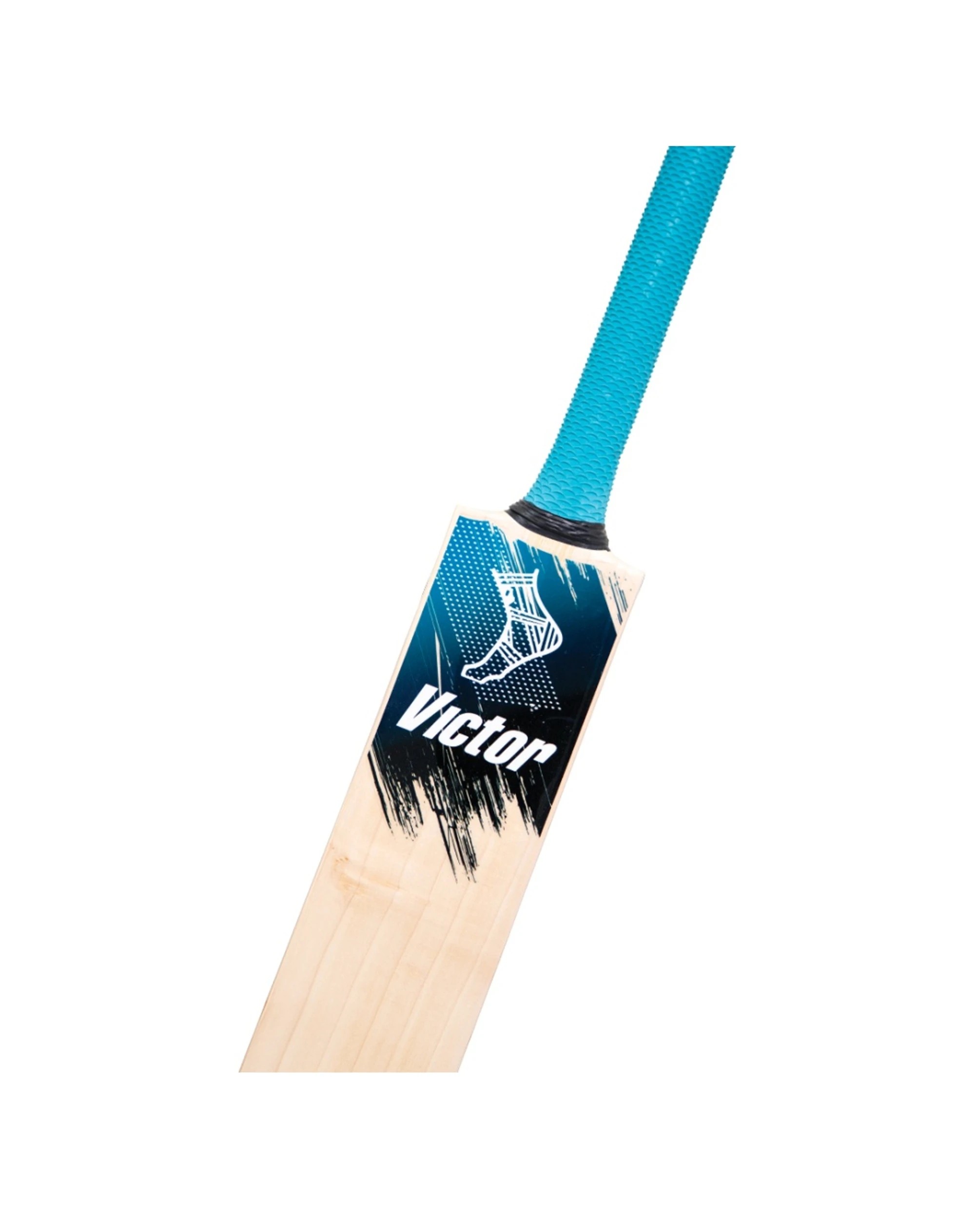6 Victor Sports English Willow Club Level Cricket Bat Apex Grade 4 Short Hand - Blue, 6 of 7