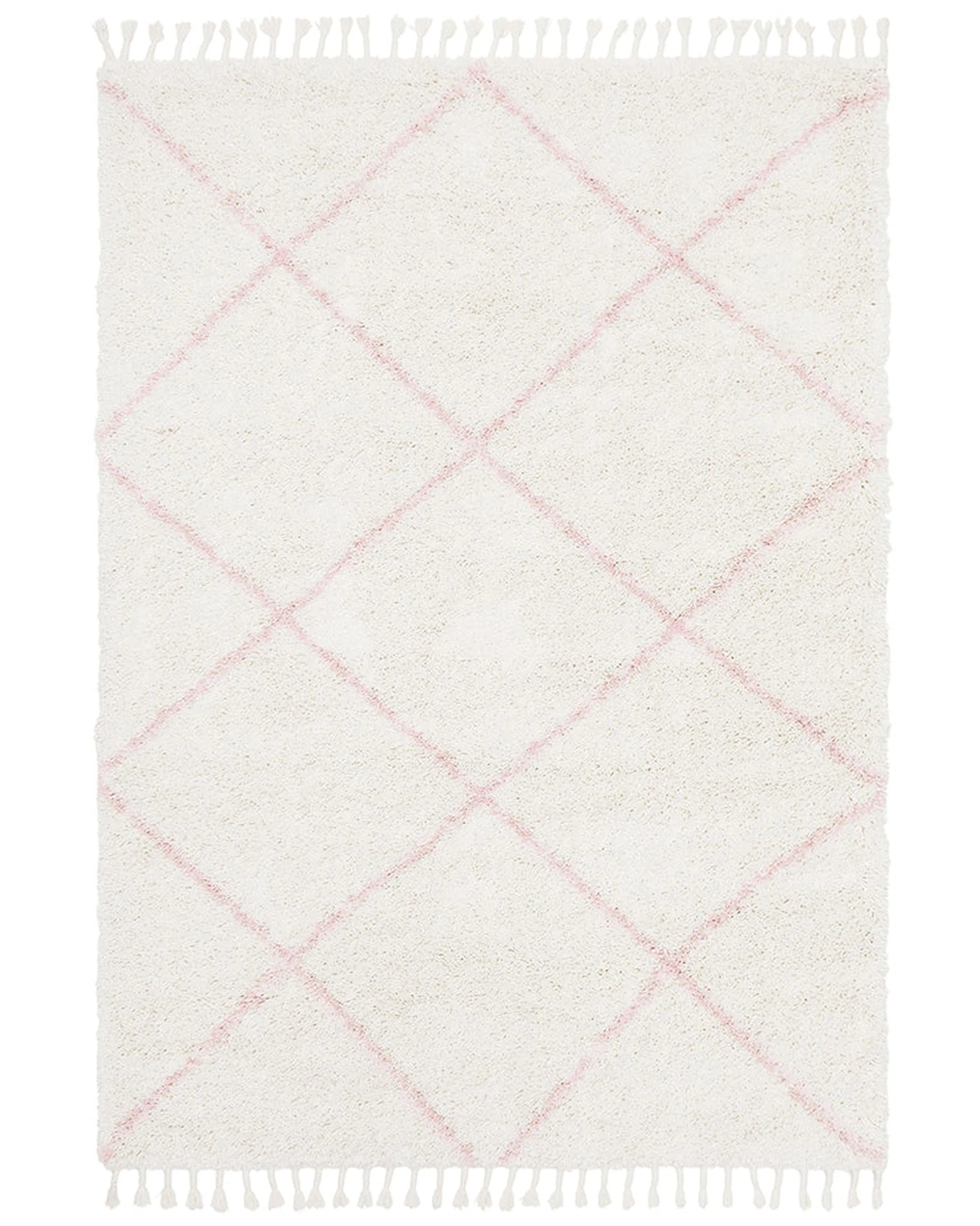 2 Rug Culture Saffron 22 Pink Rug — Moroccan-inspired, Power-loomed Polypropylene, 290 x 200 cm, 4 cm Pile - Assorted, 2 of 7