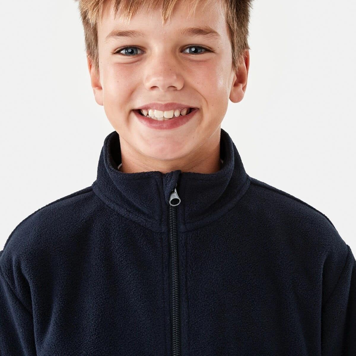 4 Zip Through Polar Fleece Sweatshirt Nvy Sphire, 4 of 10