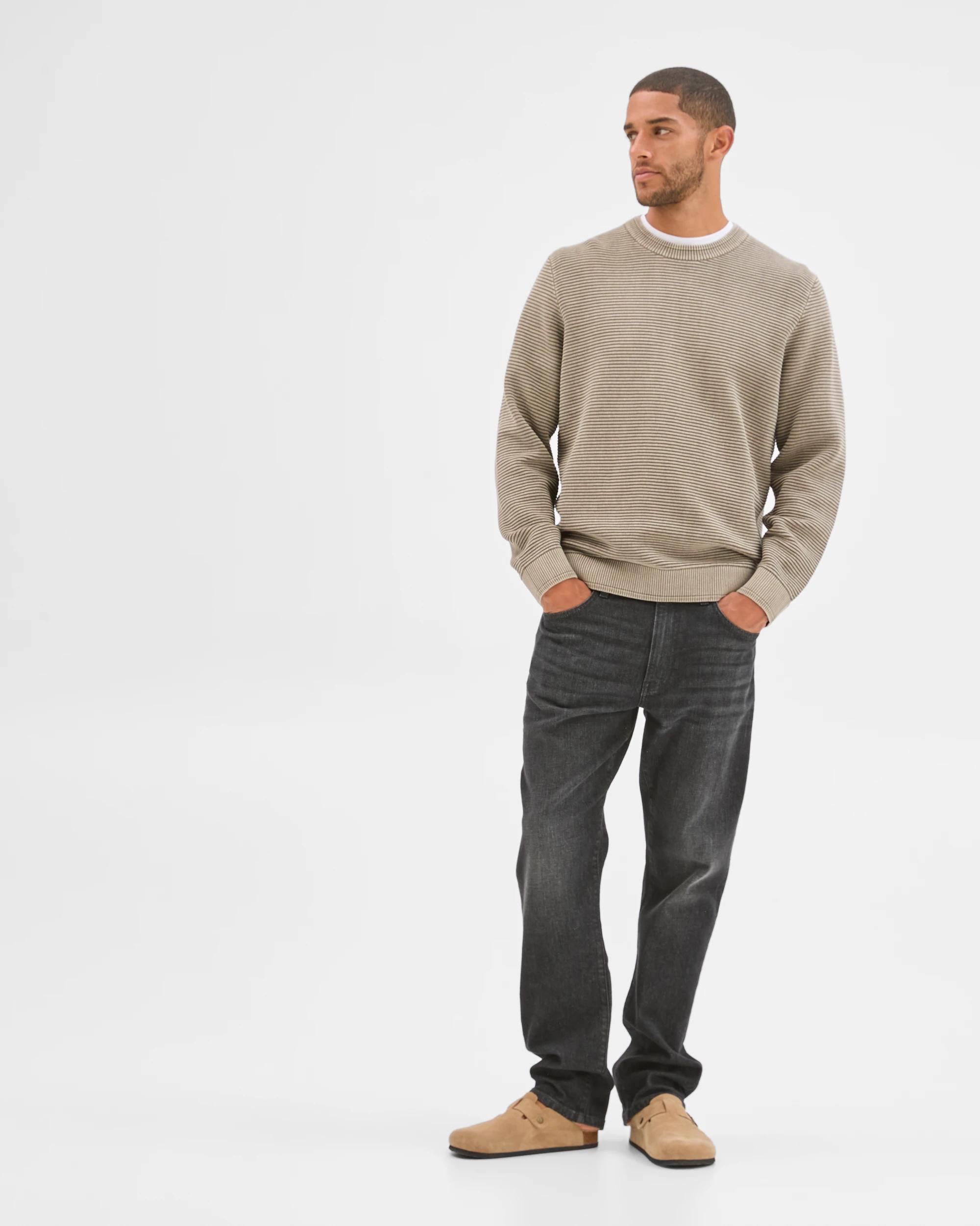 2 Target Man Australian Cotton Ottoman Knit Jumper MUSHROOM, 2 of 6