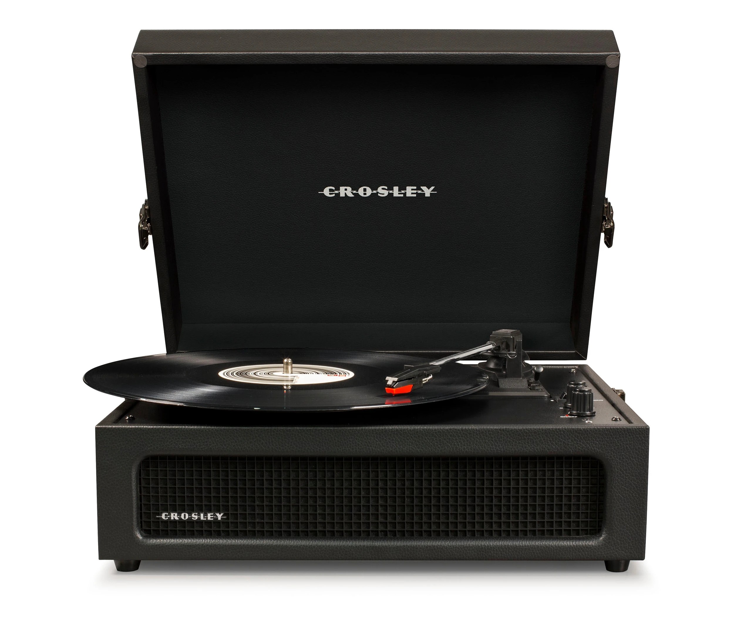 1 Crosley Voyager Black - Bluetooth Portable Turntable, 1 of 5