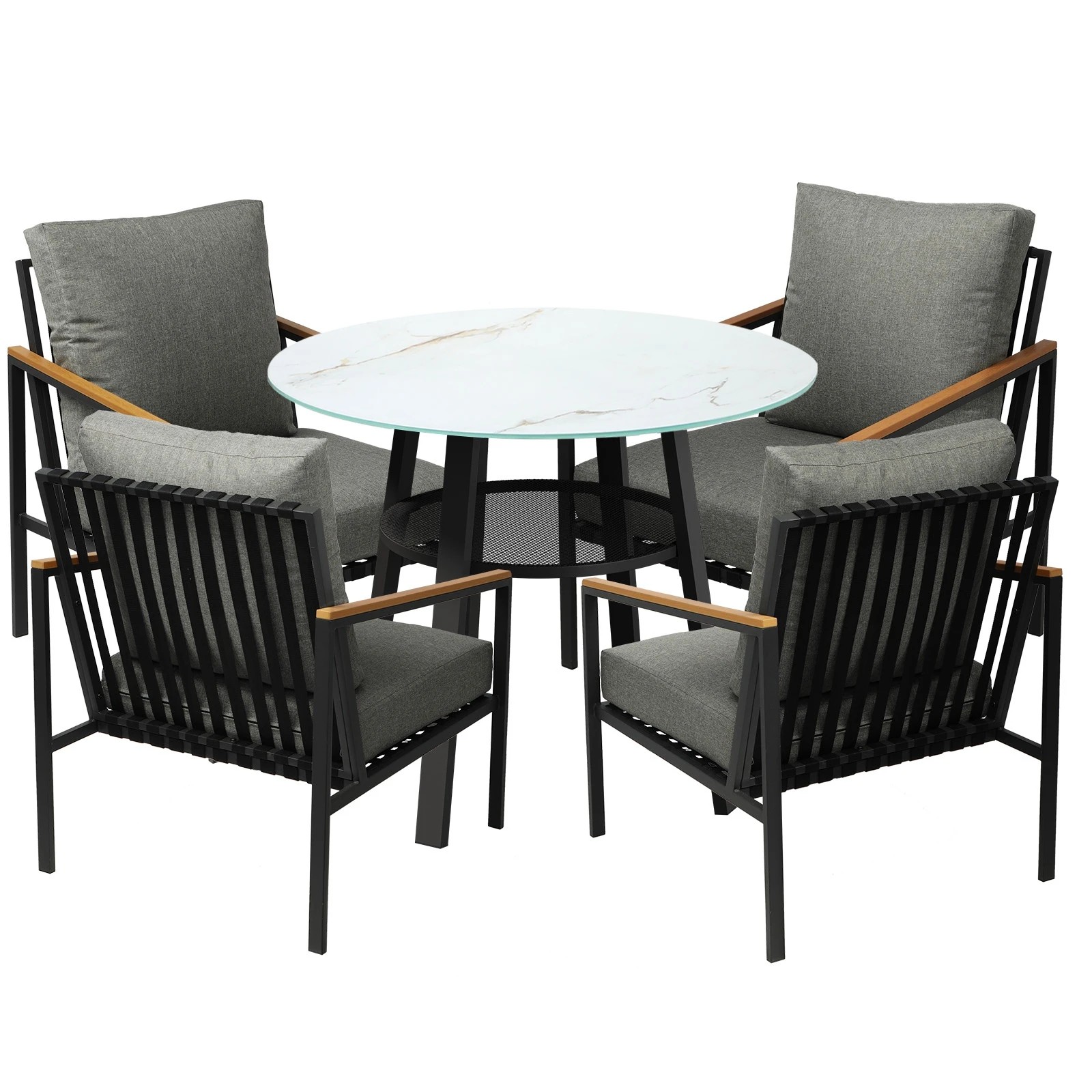 1 Livsip 5pcs Outdoor Dining Setting Patio Furniture Bistro Set
 - Multi, 1 of 7