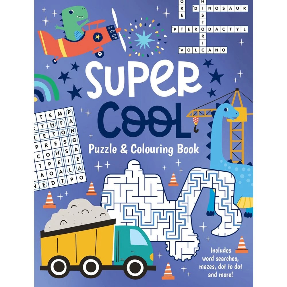 1 Colouring and Puzzle Book Super Cool, 1 of 1