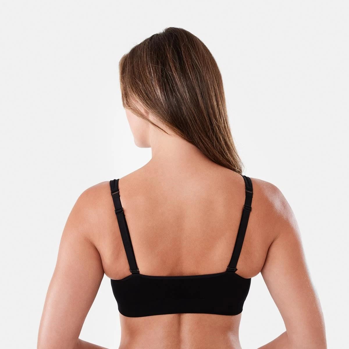 6 2 Pack Wirefree Bamboo Post Surgery Crop BLACK, LIGHT FAWN, 6 of 9