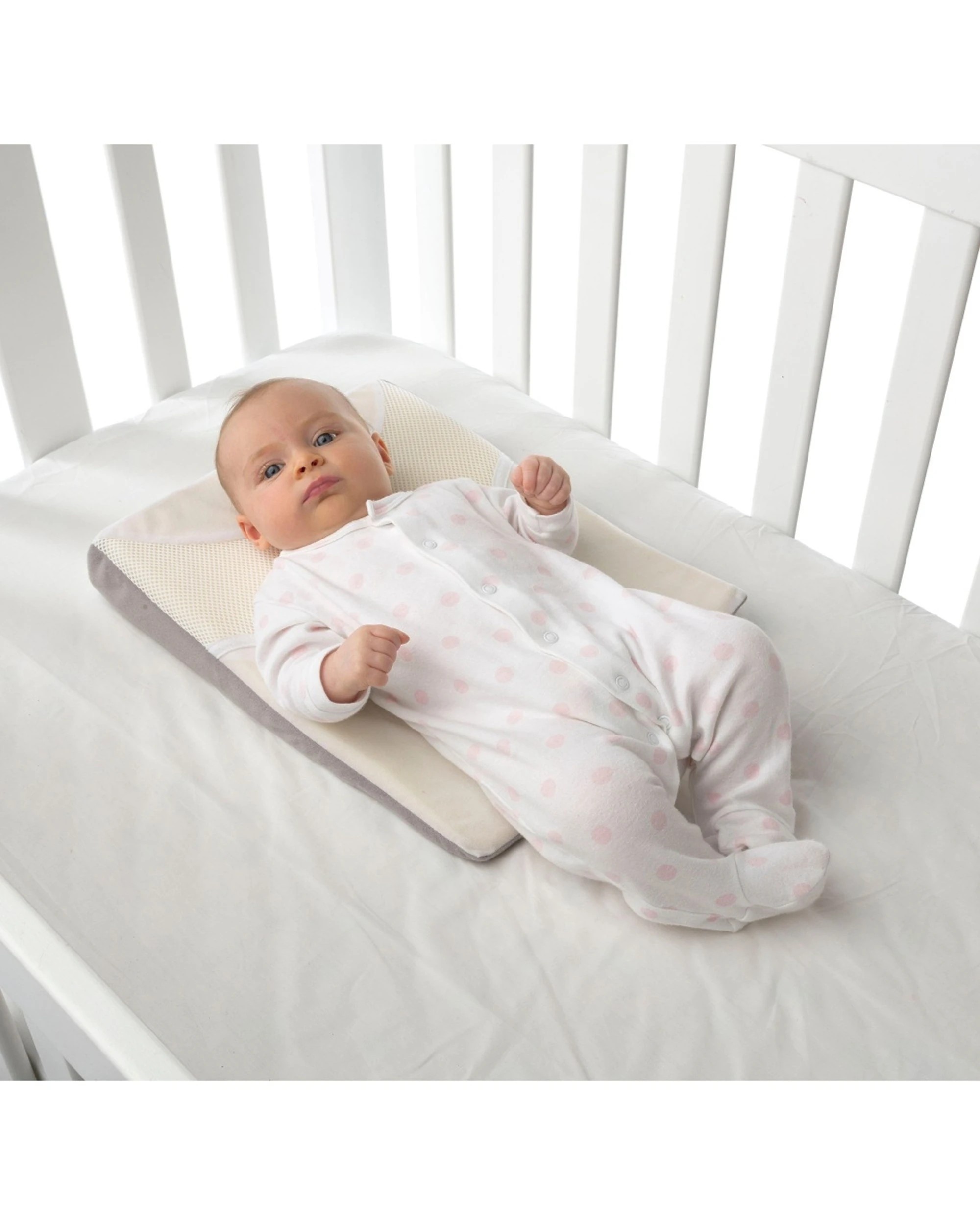 4 Baby Studio Elevated Side And Back Sleep Positioner Adjustable Wedge Newborn - Assorted, 4 of 5
