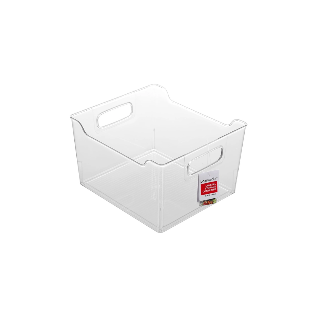 1 BOXSWEDEN 25 x 23cm Crystal Storage Container - Assorted Handles 15cm Depth
 - multi, 1 of 4