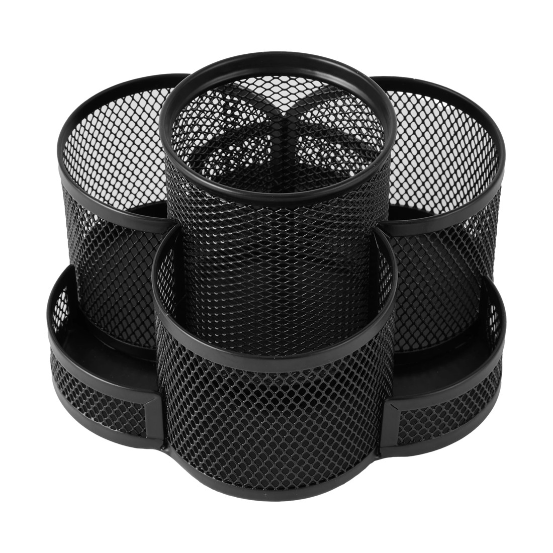 3 Rotating Mesh Pen Caddy - Black, 3 of 6