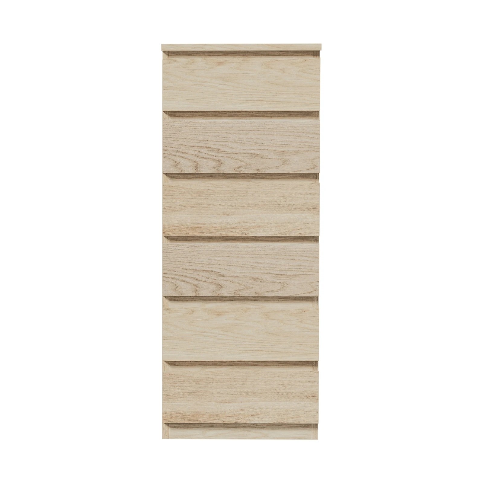 6 Oikiture 6 Chest Of Drawers Tallboy Dresser Table Storage Cabinet
 - Natural, 6 of 10