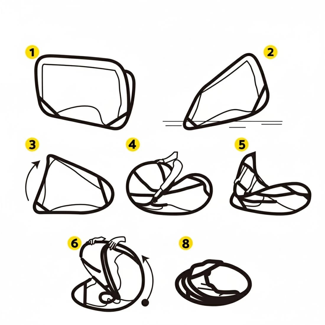 6 Everfit Portable Football Net Soccer Goal Rebound Target Hitter Training - Green, 6 of 6