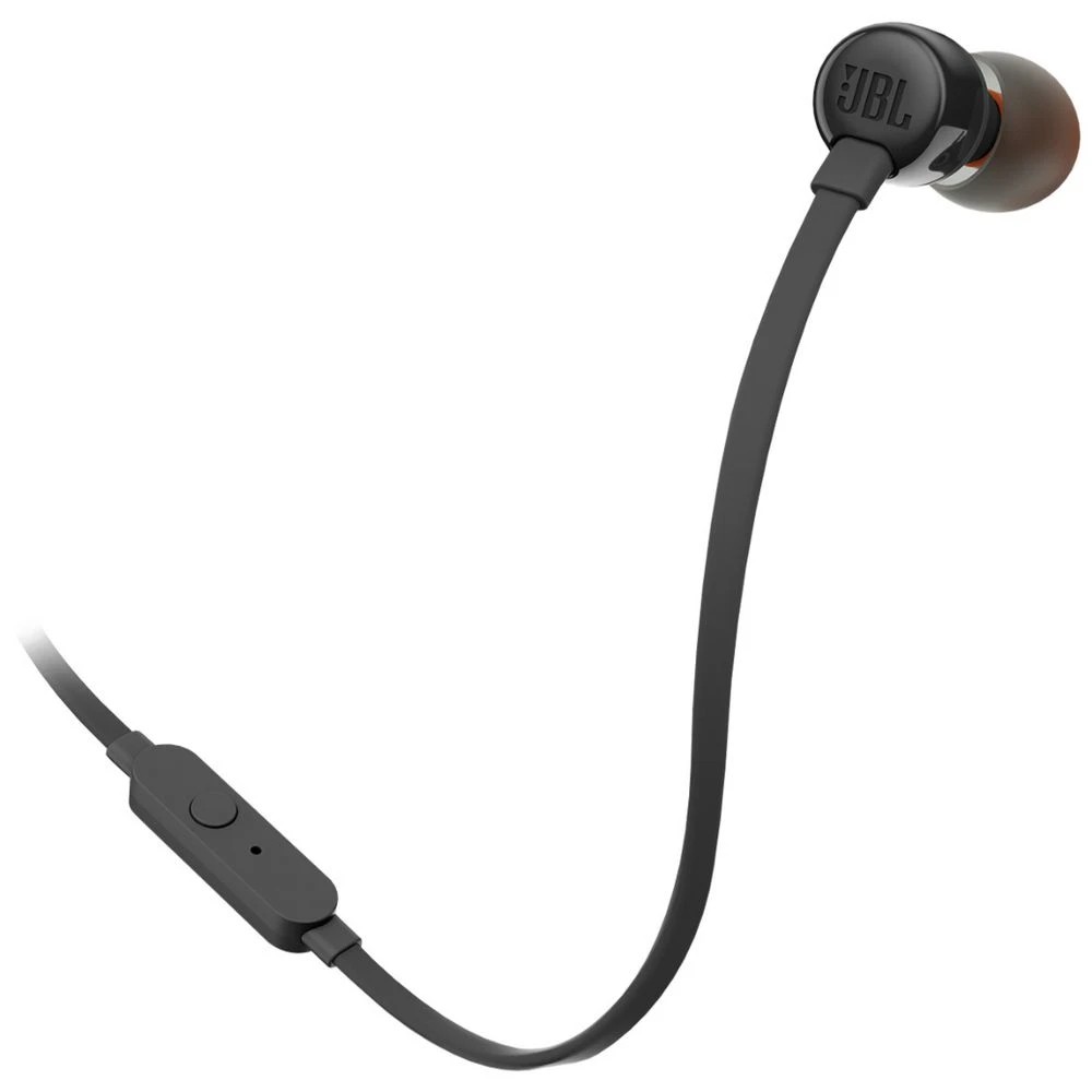 1 JBL T110 Earphones Black, 1 of 4