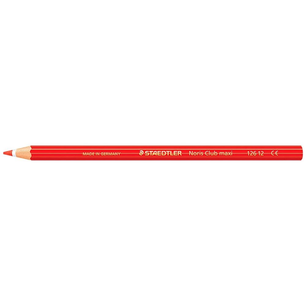2 Staedtler Noris Maxi Coloured Pencils 12 Pack Red, 2 of 2