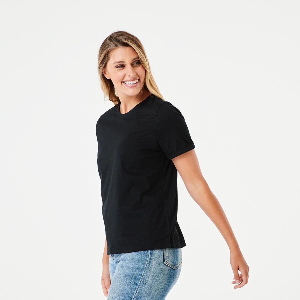 2 Short Sleeve Australian Cotton T-shirt Black, 2 of 5
