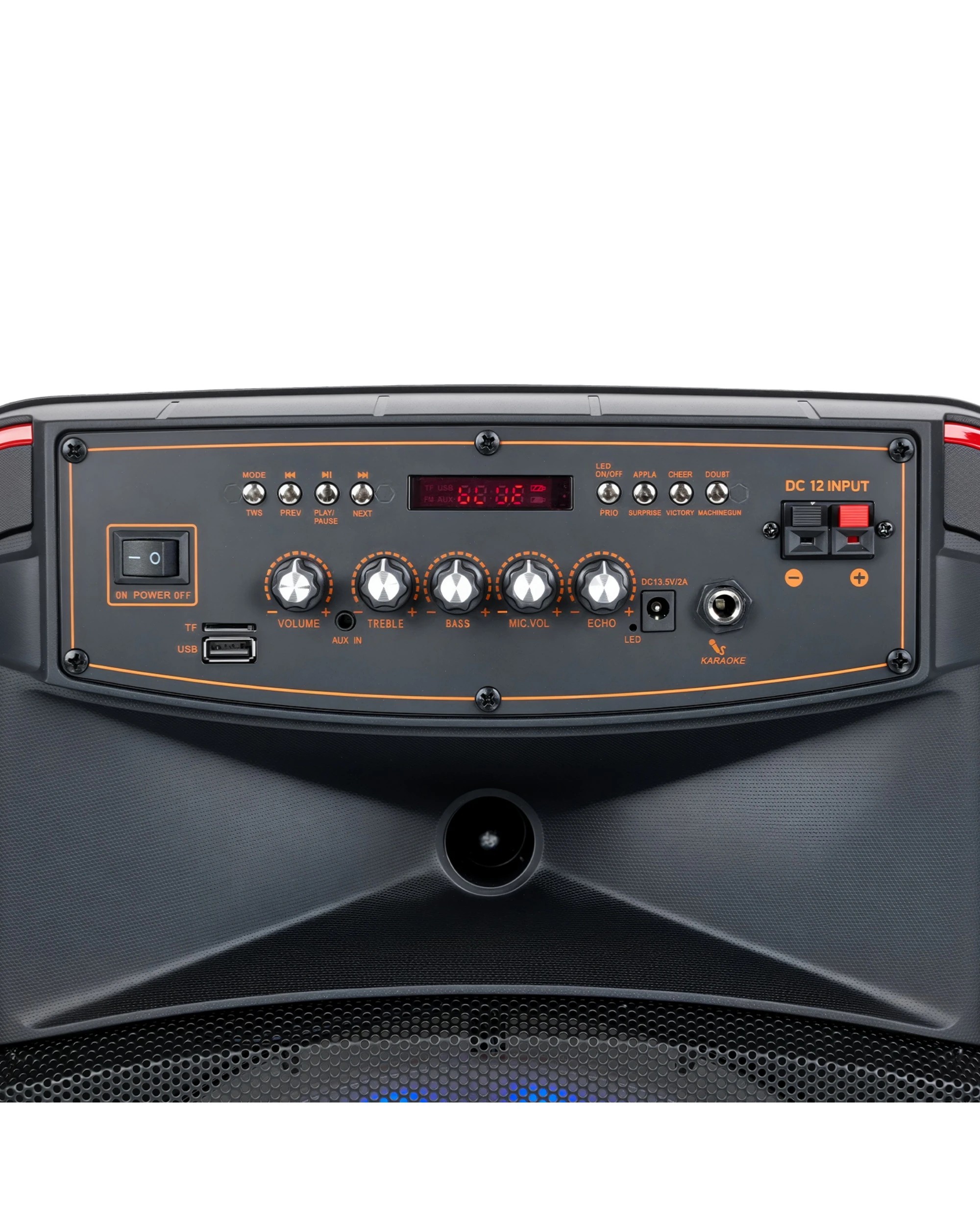 5 Advwin Portable Bluetooth Karaoke Speaker for Outdoor Home with 2 Wireless Microphones, 5 of 9