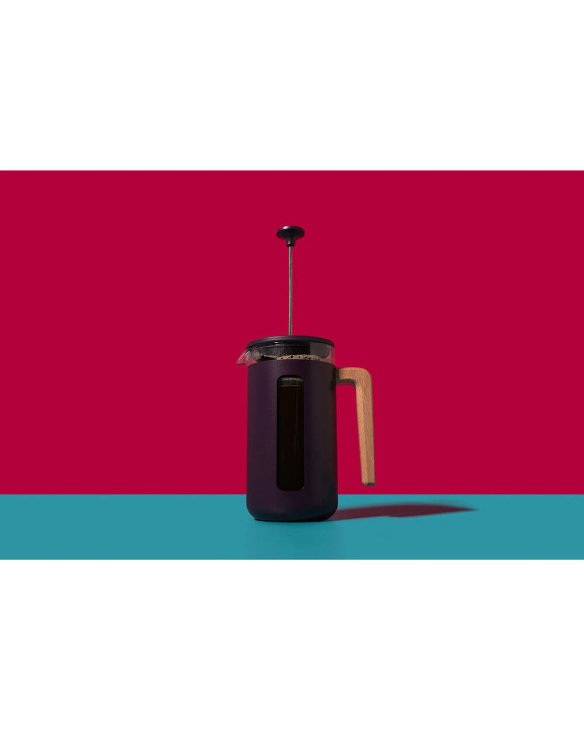 5 La Cafetiere Pisa 3-Cup Cafetiere Glass Coffee Press - Purple, 5 of 7