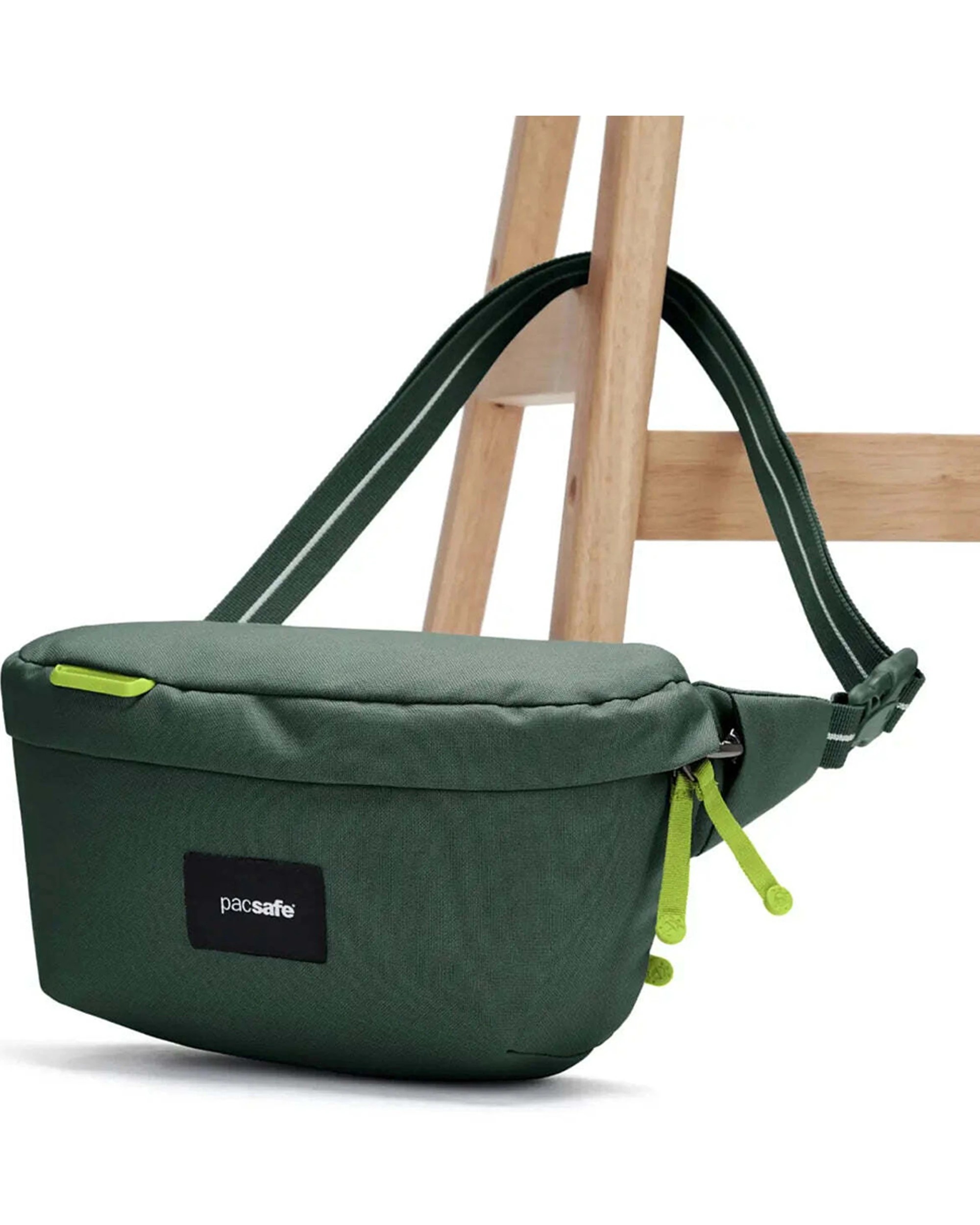 6 Pacsafe Go Anti-Theft Sling Pack Recycled Polyester Water Resistant Strap Spruce - Green, 6 of 8