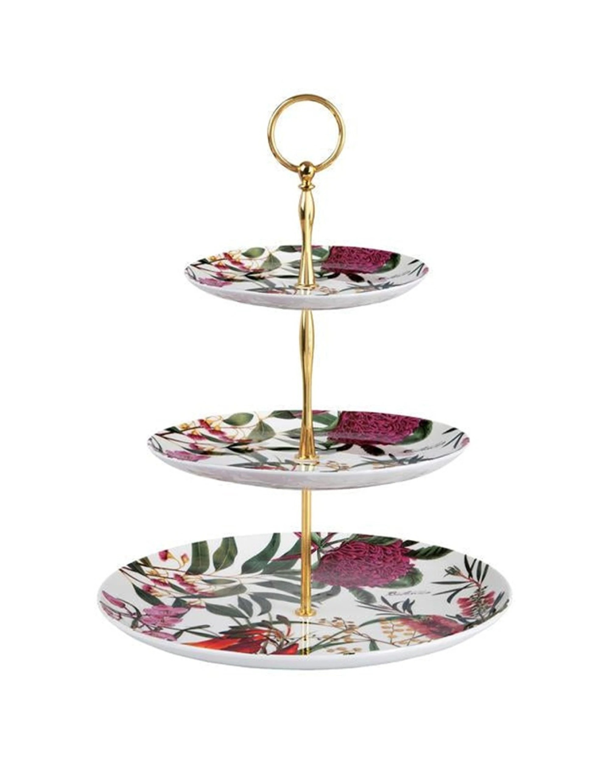 1 Maxwell & Williams 3 Tiered Cake Stand Royal Botanic Gardens Porcelain - Pattern, 1 of 2