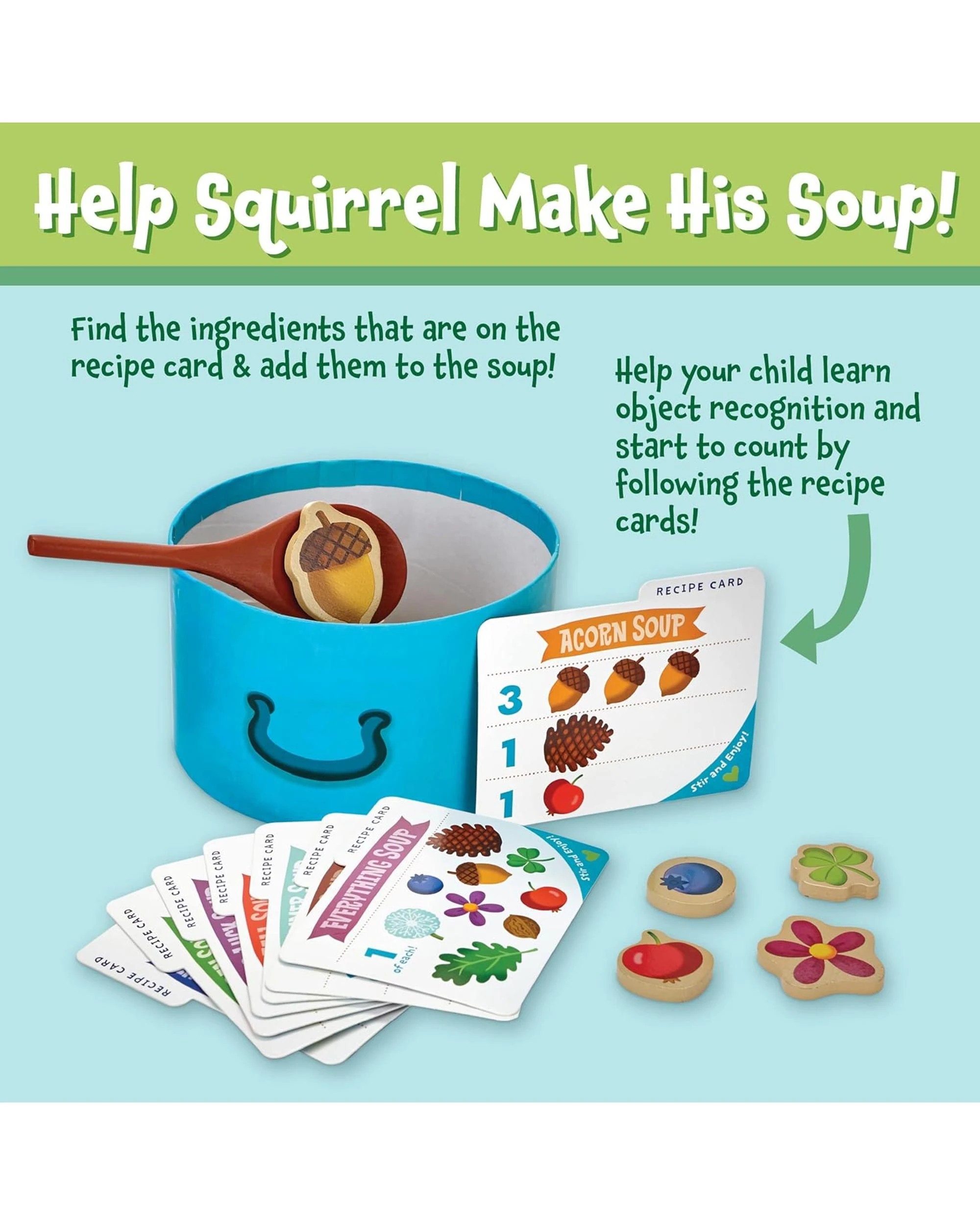 3 Peaceable Kingdom Acorn Soup Counting Game, 3 of 6