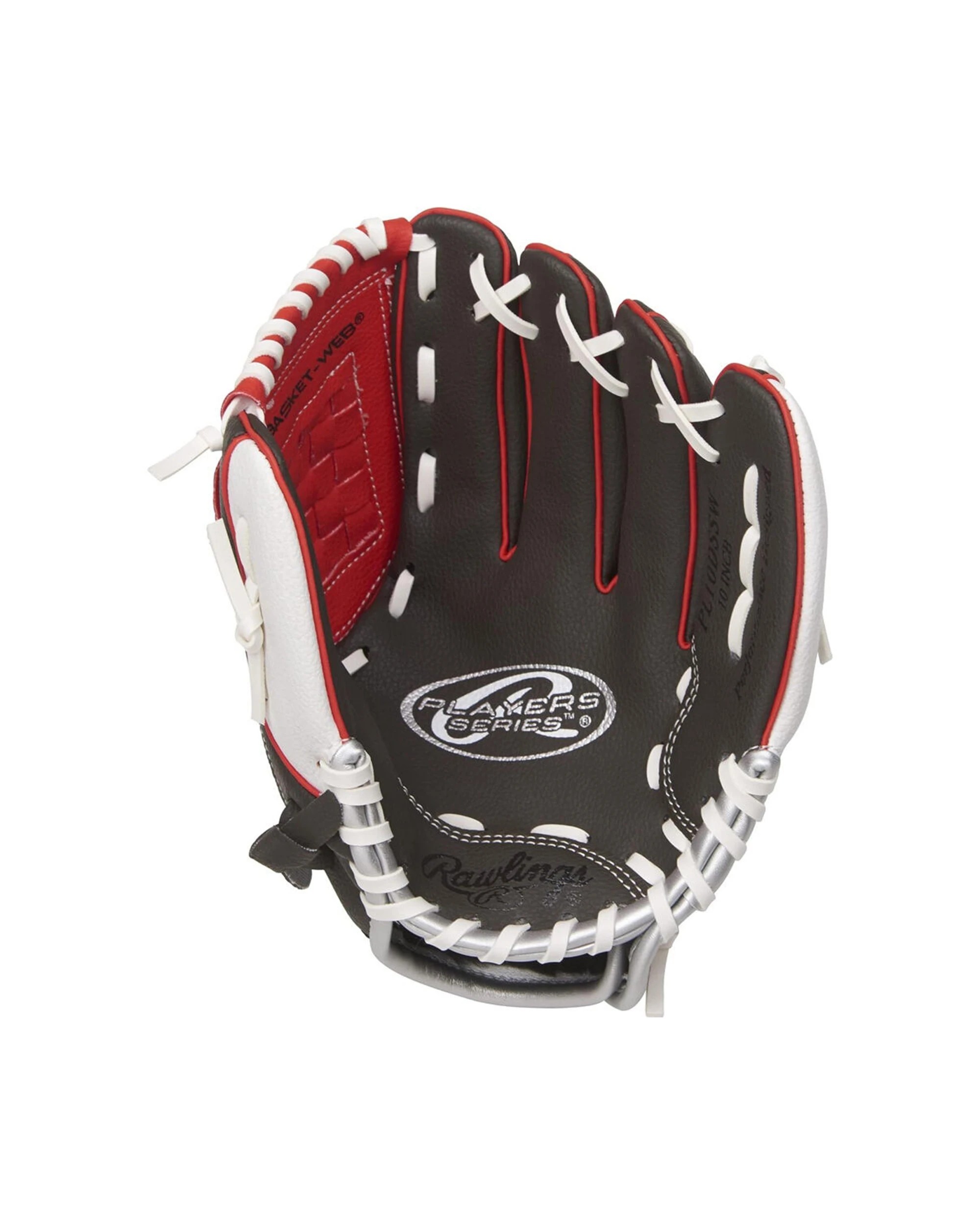 4 Rawlings Players Series Youth 10-Inch Baseball Glove Basket Web Pattern - Multi, 4 of 4