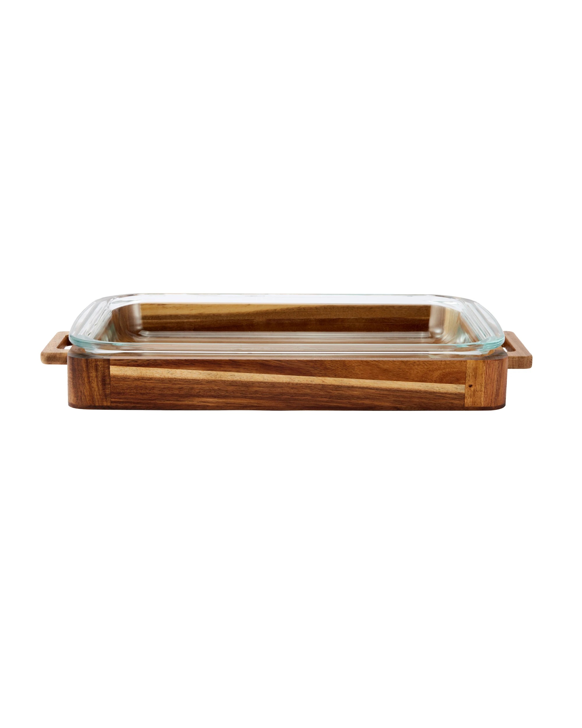 2 3L Acacia and Glass Baking Dish, 2 of 6